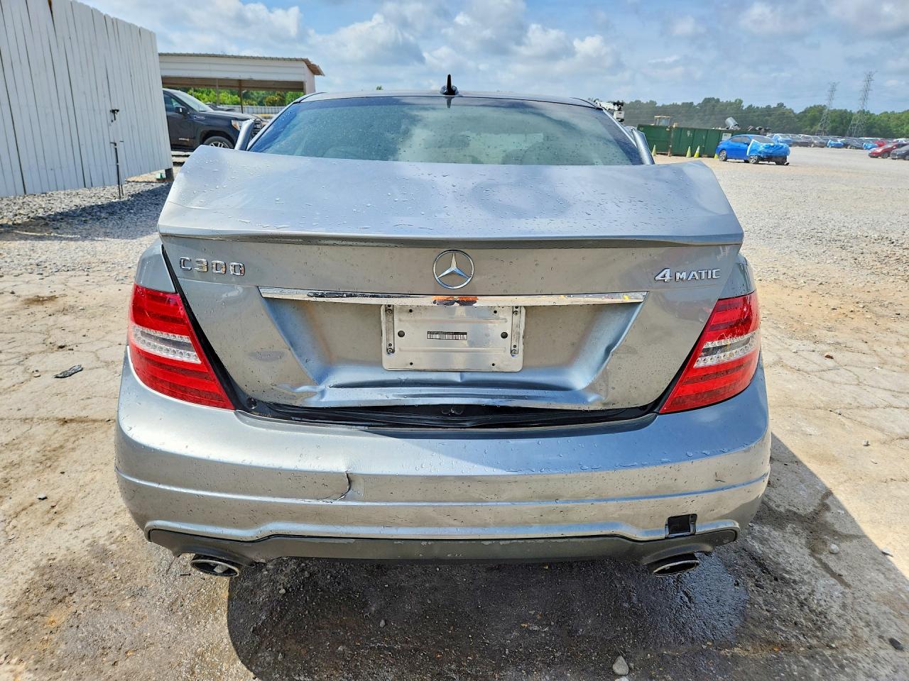 2014 Mercedes-benz C 300 4matic Gray vin: WDDGF8ABXER306367