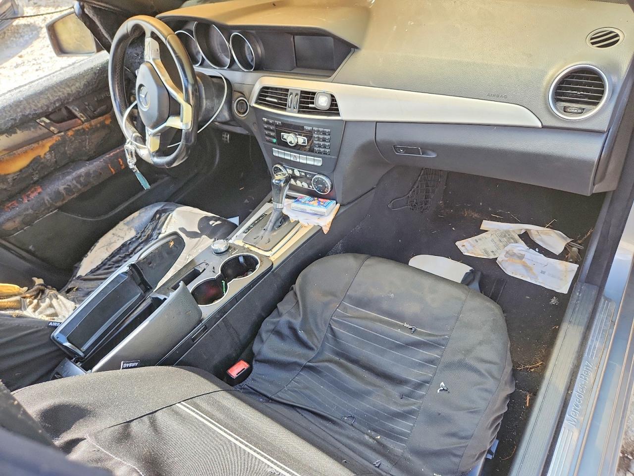 2014 Mercedes-benz C 300 4matic Gray vin: WDDGF8ABXER306367