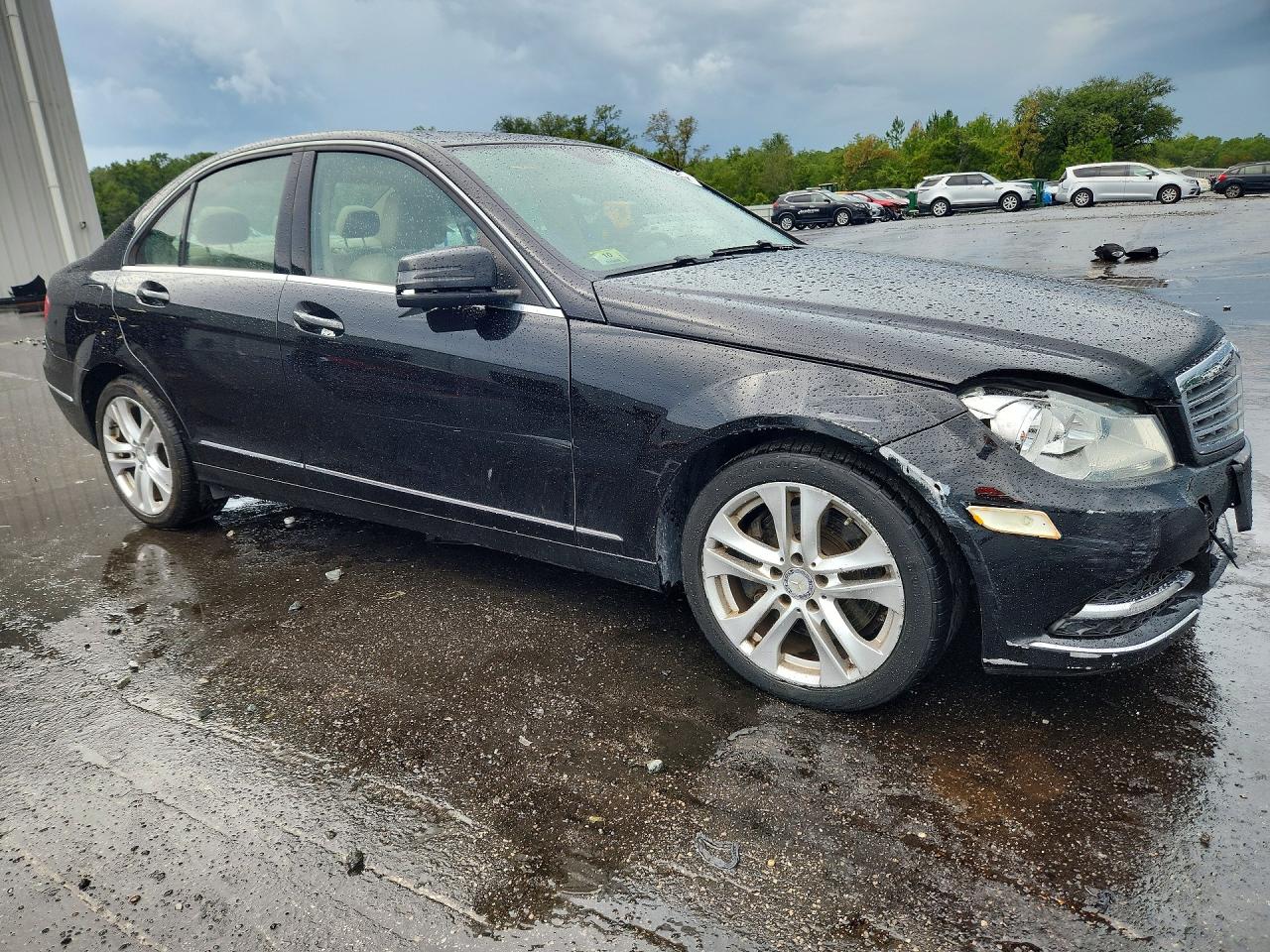 2014 Mercedes-benz C 300 4matic Black vin: WDDGF8ABXER310001