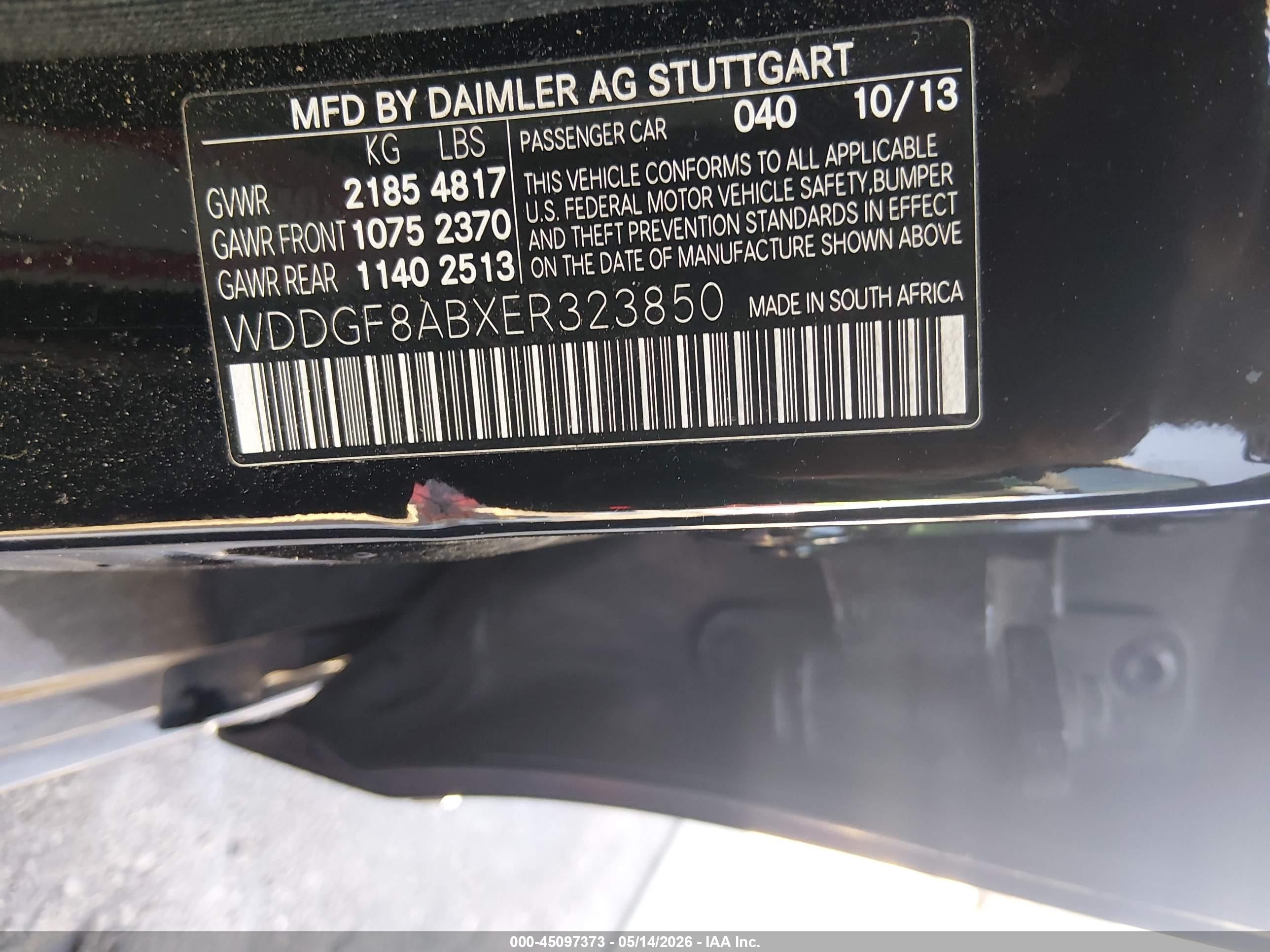 2014 Mercedes-benz C 300 Sport 4matic Черный vin: WDDGF8ABXER323850
