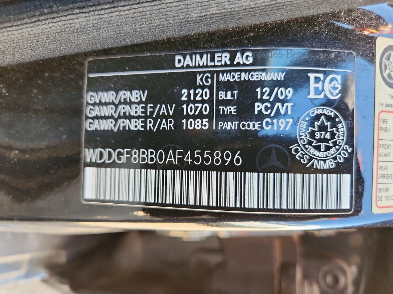 2010 Mercedes-benz C 300 4matic Black vin: WDDGF8BB0AF455896