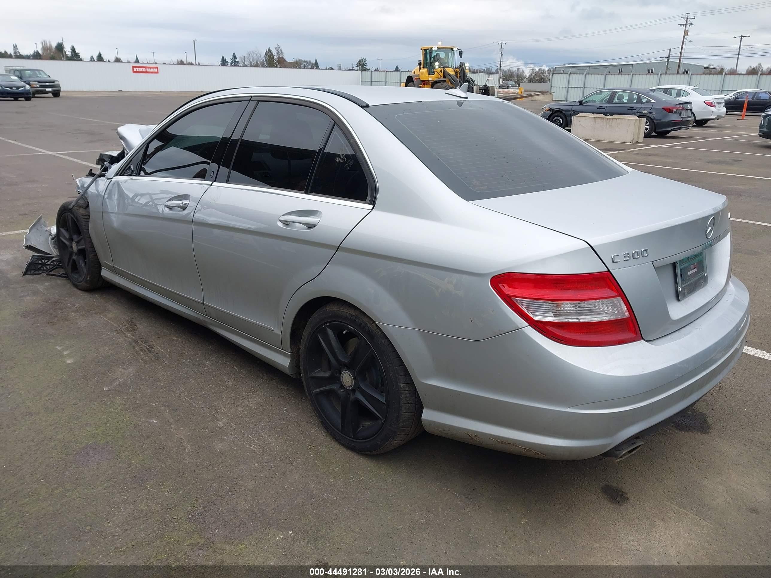 2010 Mercedes-benz C 300 Sport 4matic Silver vin: WDDGF8BB0AR100077