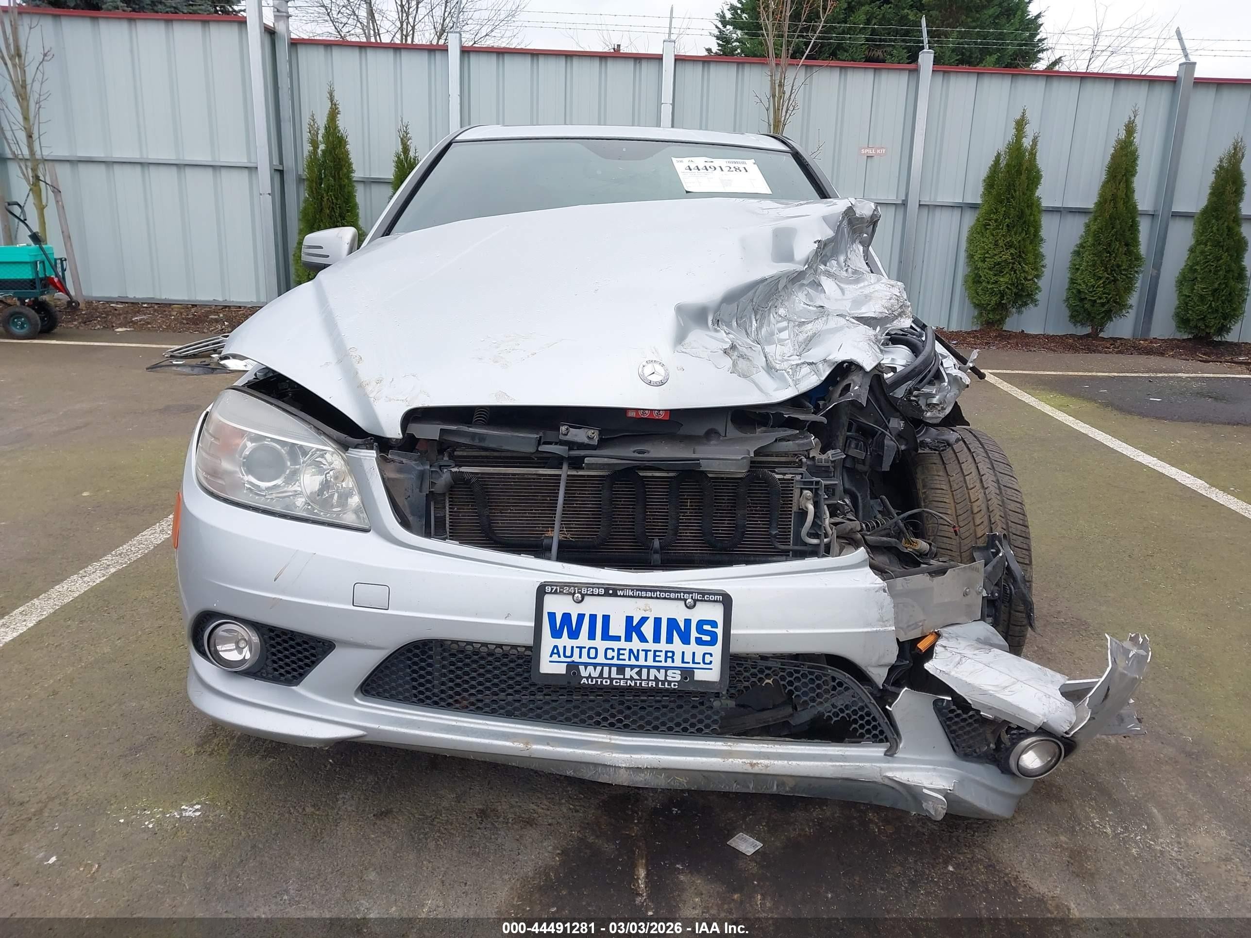 2010 Mercedes-benz C 300 Sport 4matic Silver vin: WDDGF8BB0AR100077