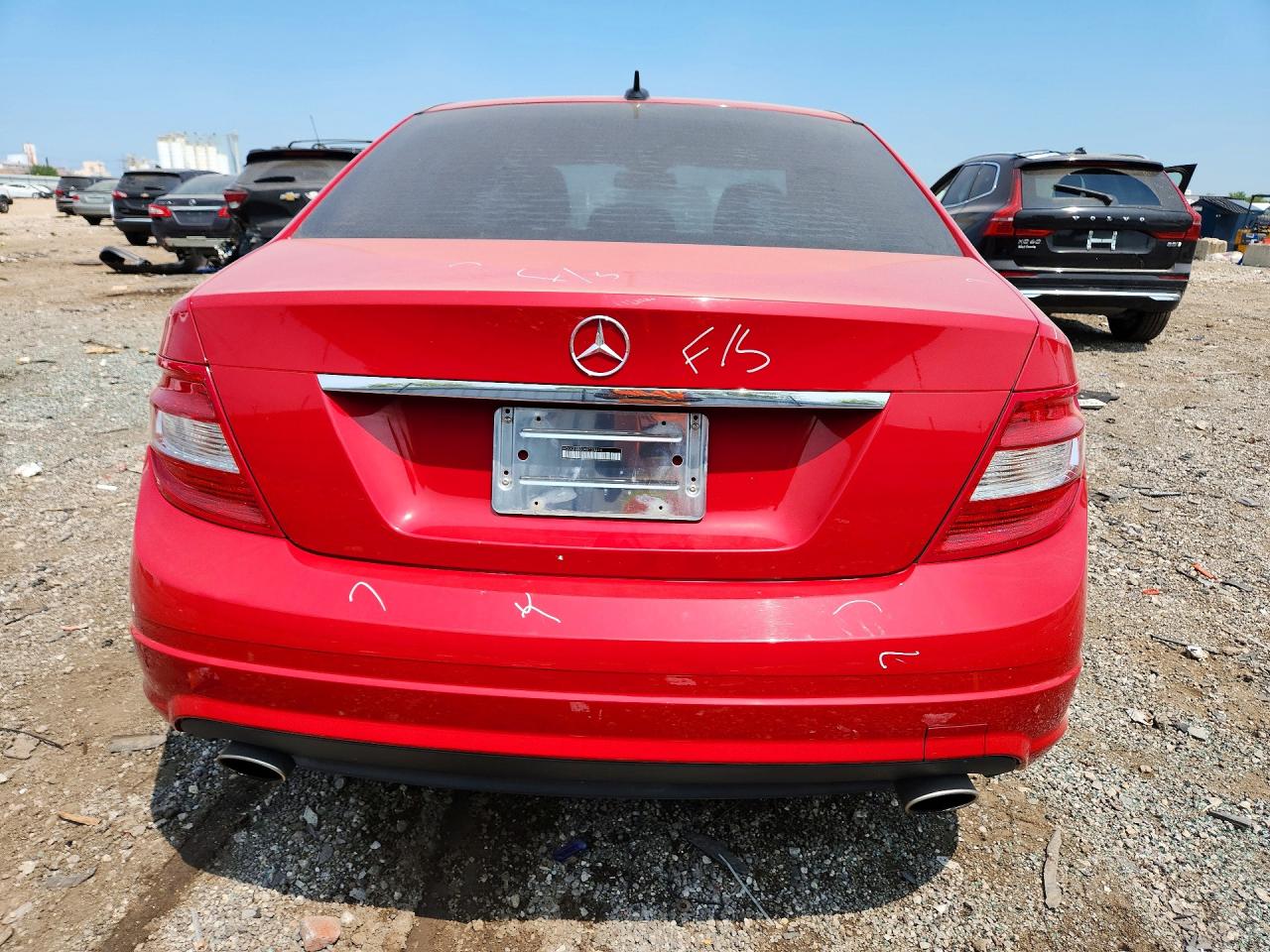 2010 Mercedes-benz C 300 4matic Red vin: WDDGF8BB0AR103416