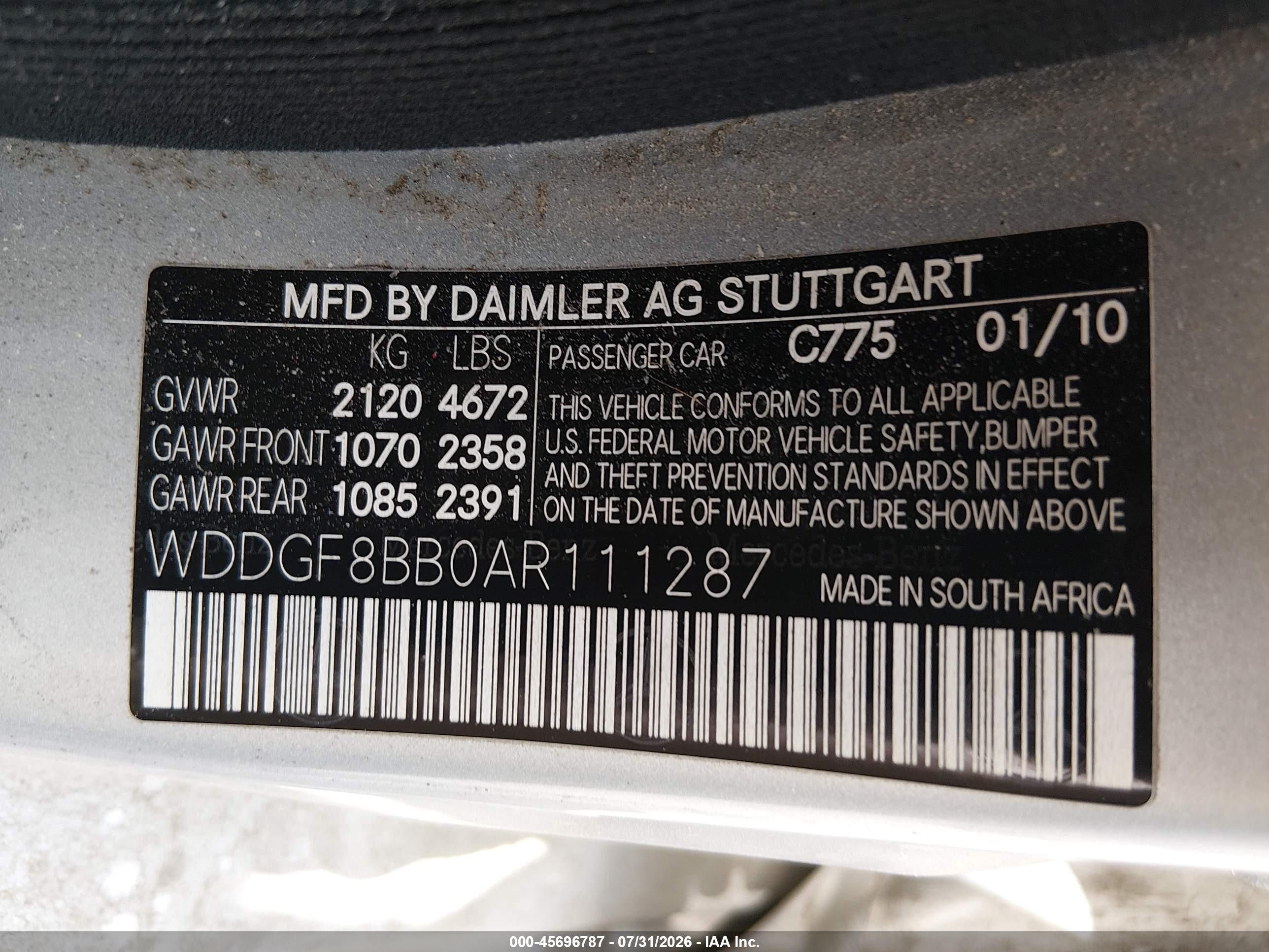 2010 Mercedes-benz C 300 Luxury 4matic Silver vin: WDDGF8BB0AR111287