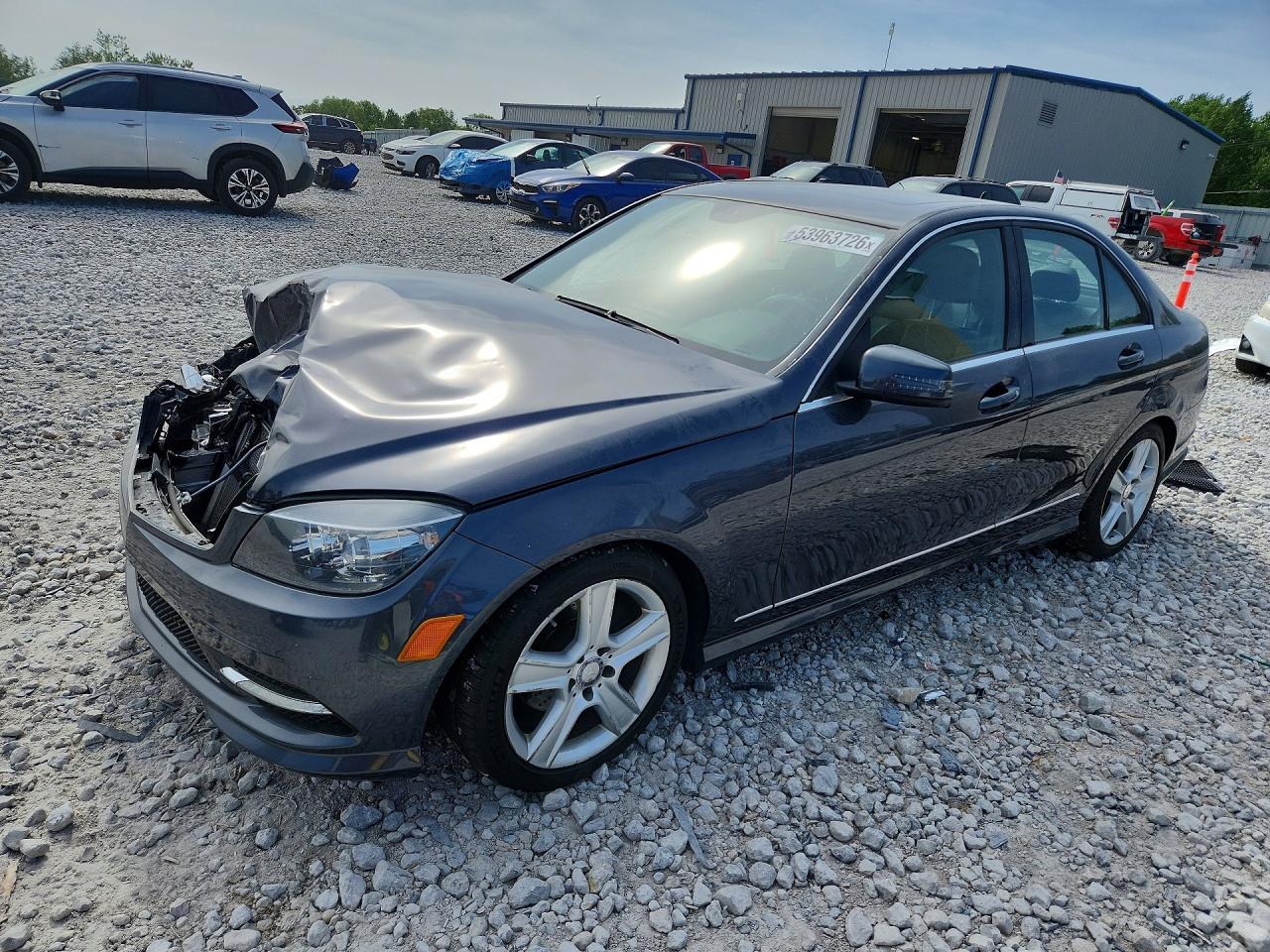 2011 Mercedes-benz C 300 4matic Gray vin: WDDGF8BB0BR137809
