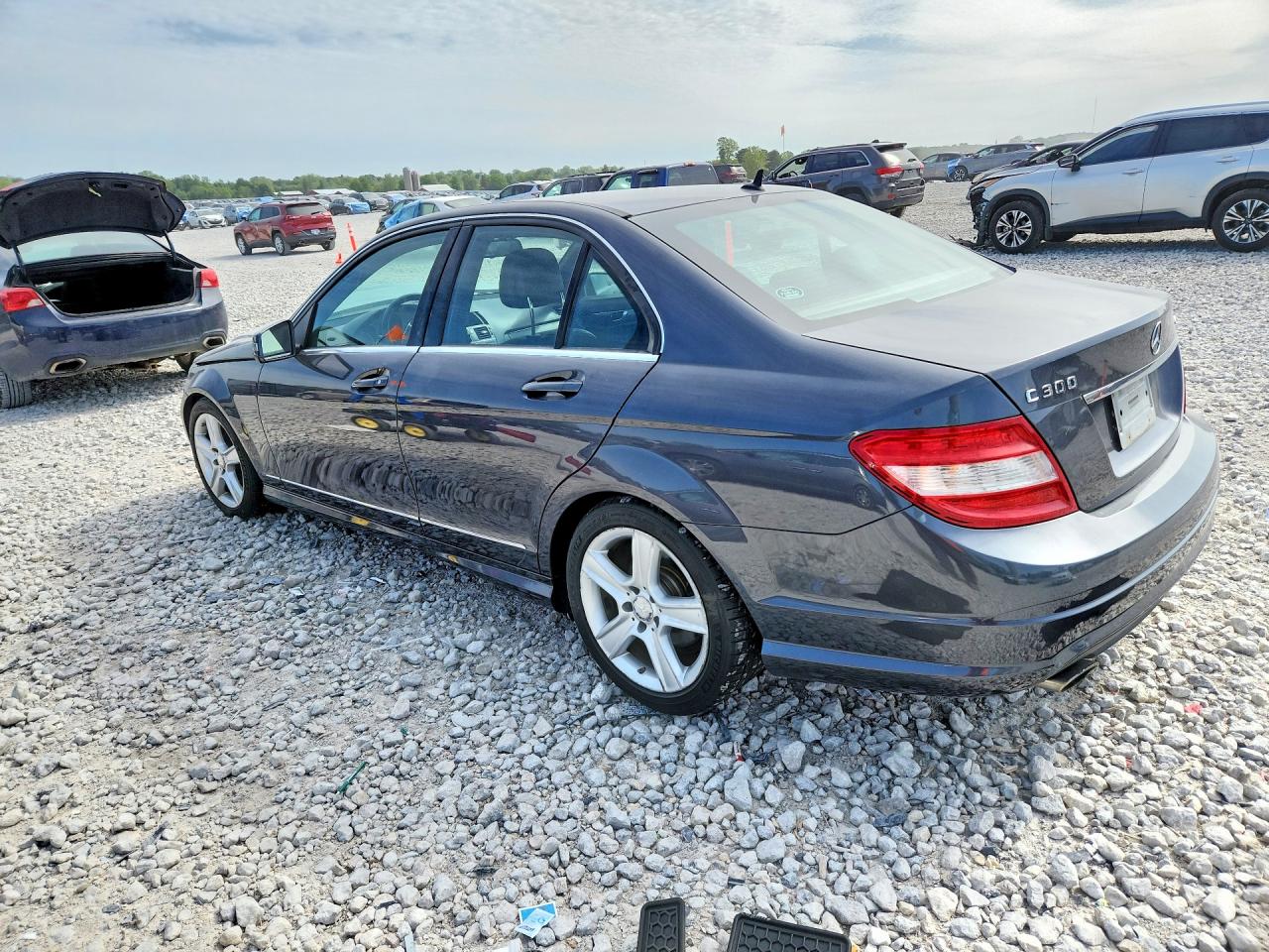 2011 Mercedes-benz C 300 4matic Gray vin: WDDGF8BB0BR137809