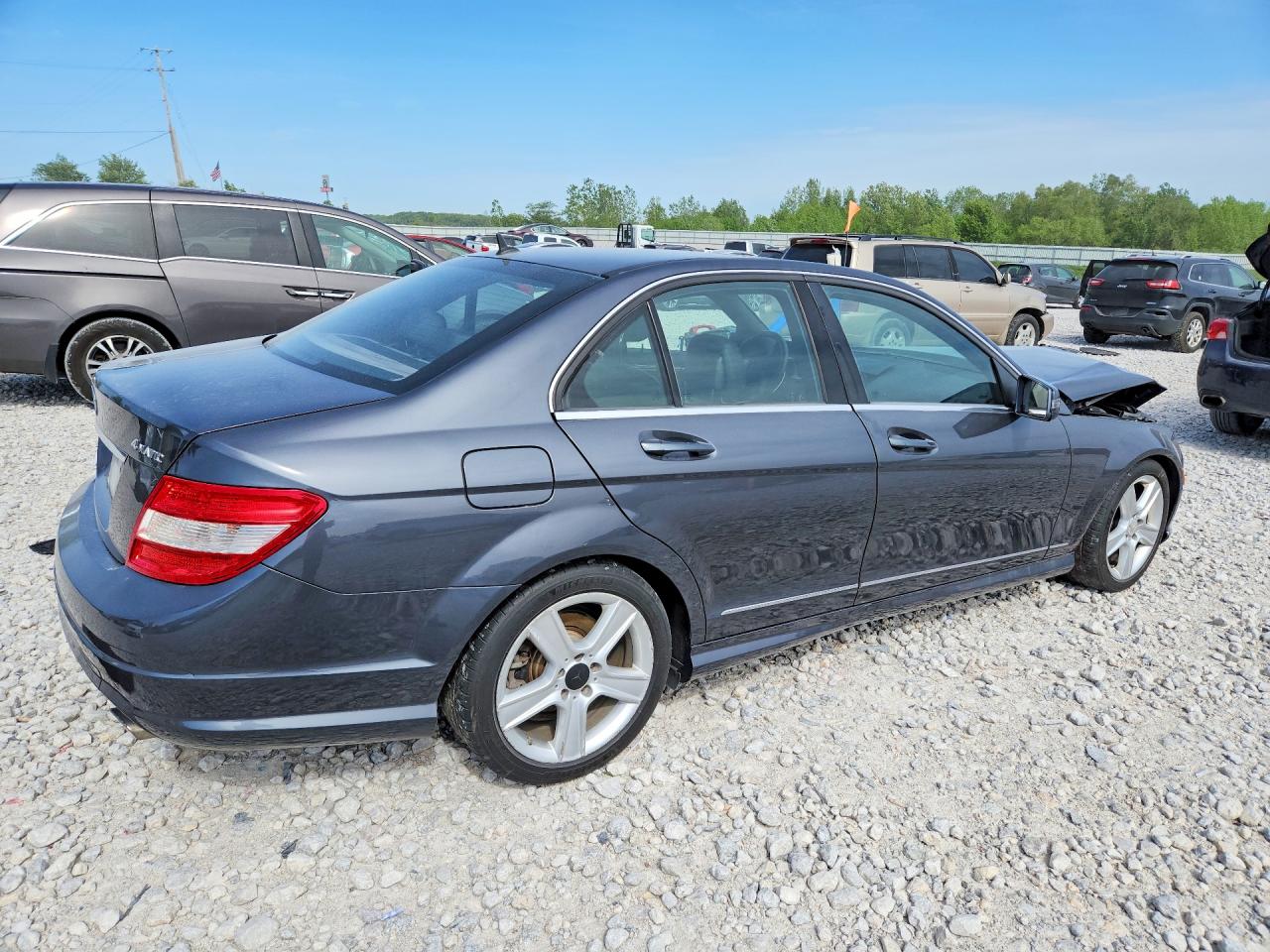 2011 Mercedes-benz C 300 4matic Gray vin: WDDGF8BB0BR137809