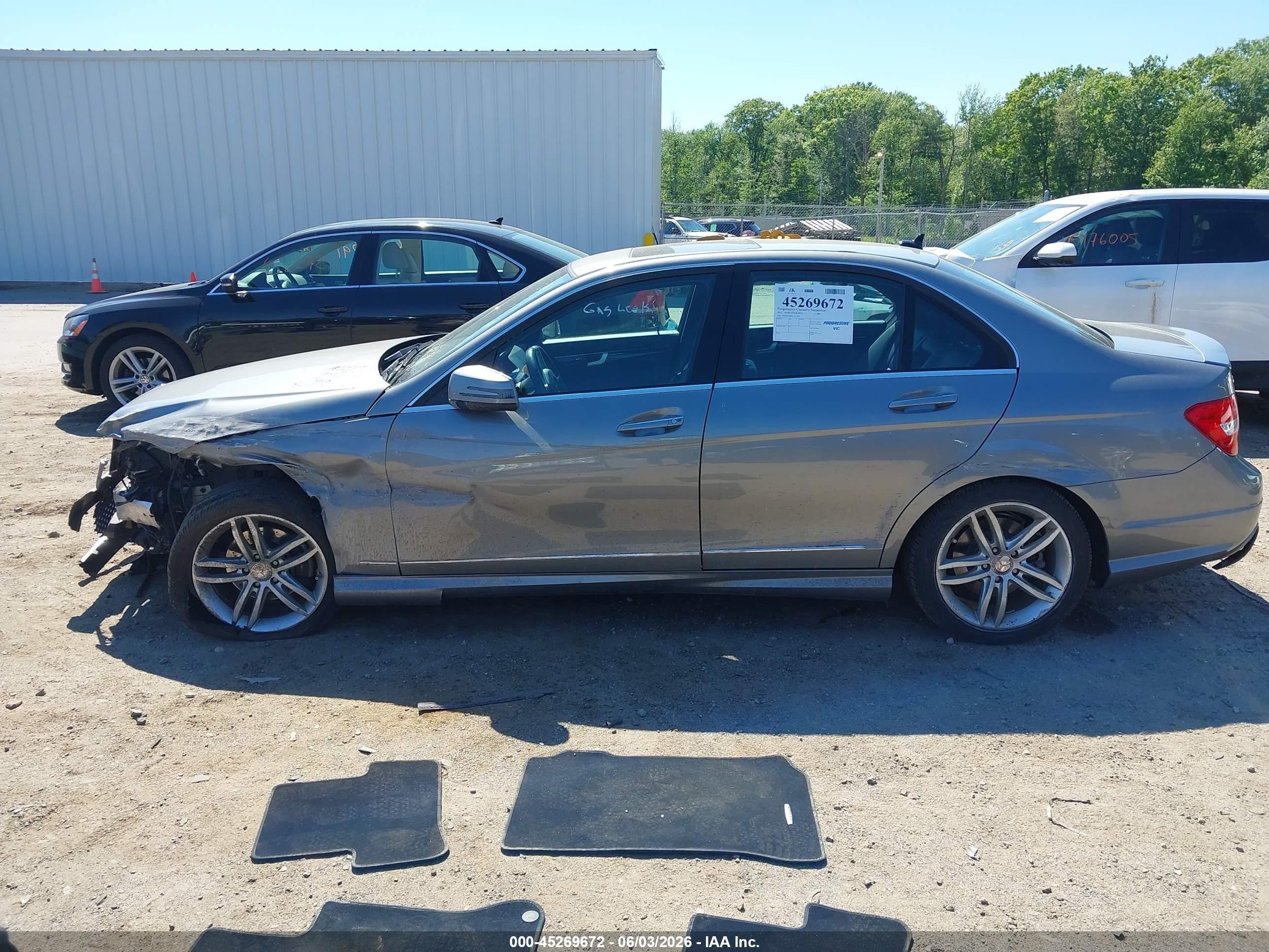 2012 Mercedes-benz C 300 Sport 4matic Gray vin: WDDGF8BB0CA712071