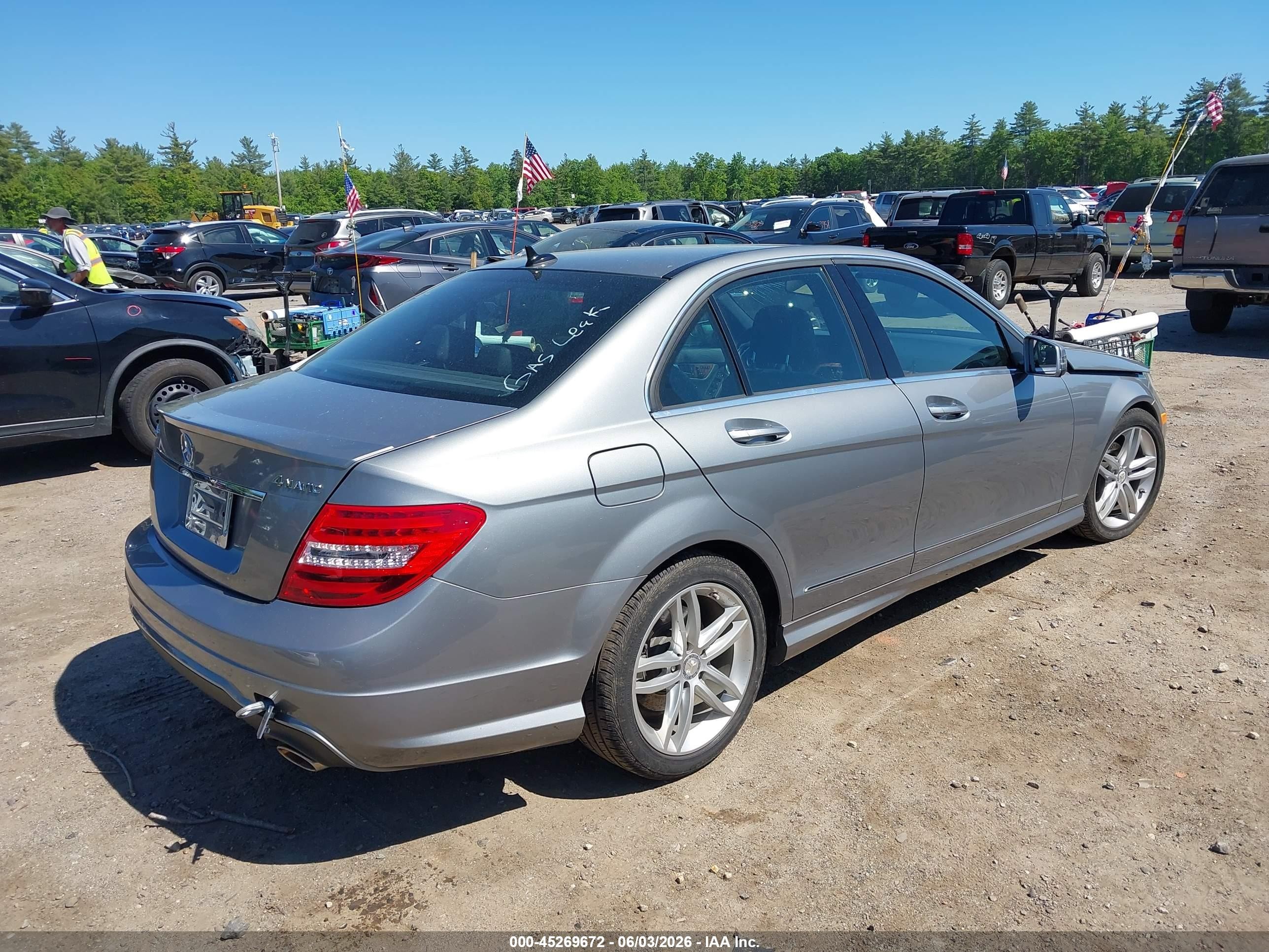 2012 Mercedes-benz C 300 Sport 4matic Gray vin: WDDGF8BB0CA712071