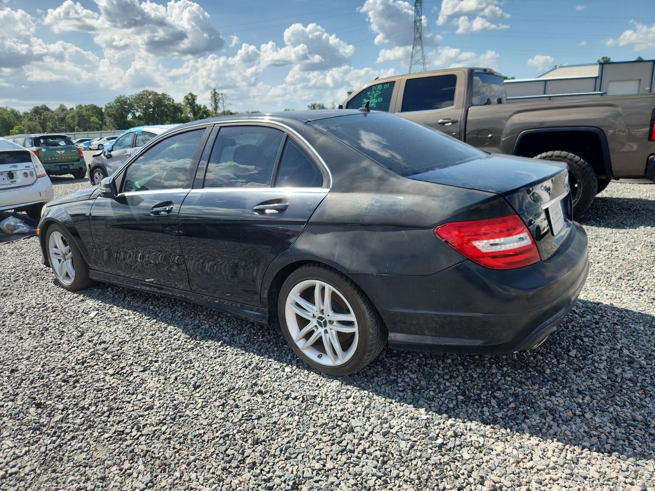 2012 Mercedes-benz C 300 4matic Black vin: WDDGF8BB0CF910510