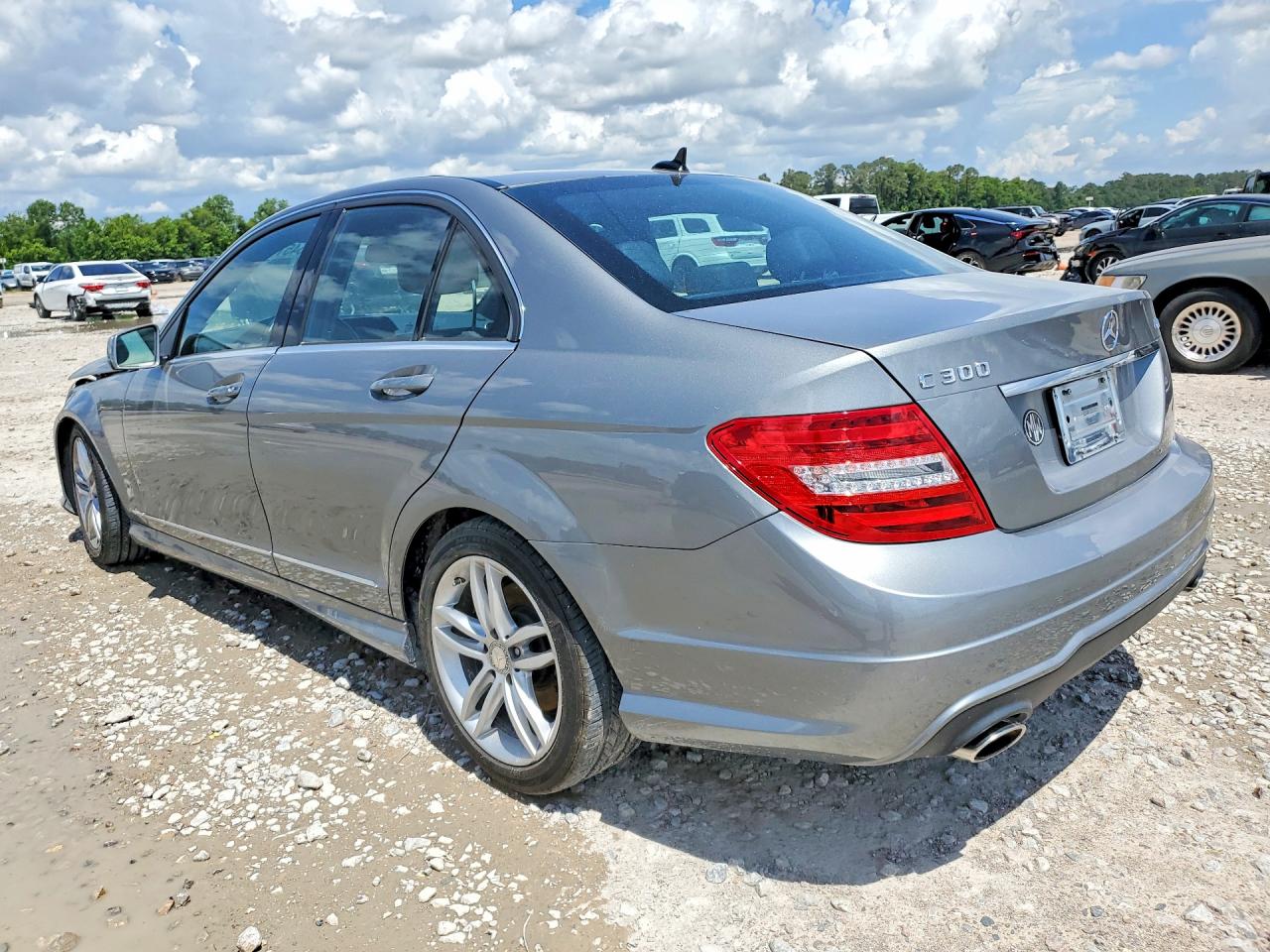 2012 Mercedes-benz C 300 4matic Gray vin: WDDGF8BB0CR213580