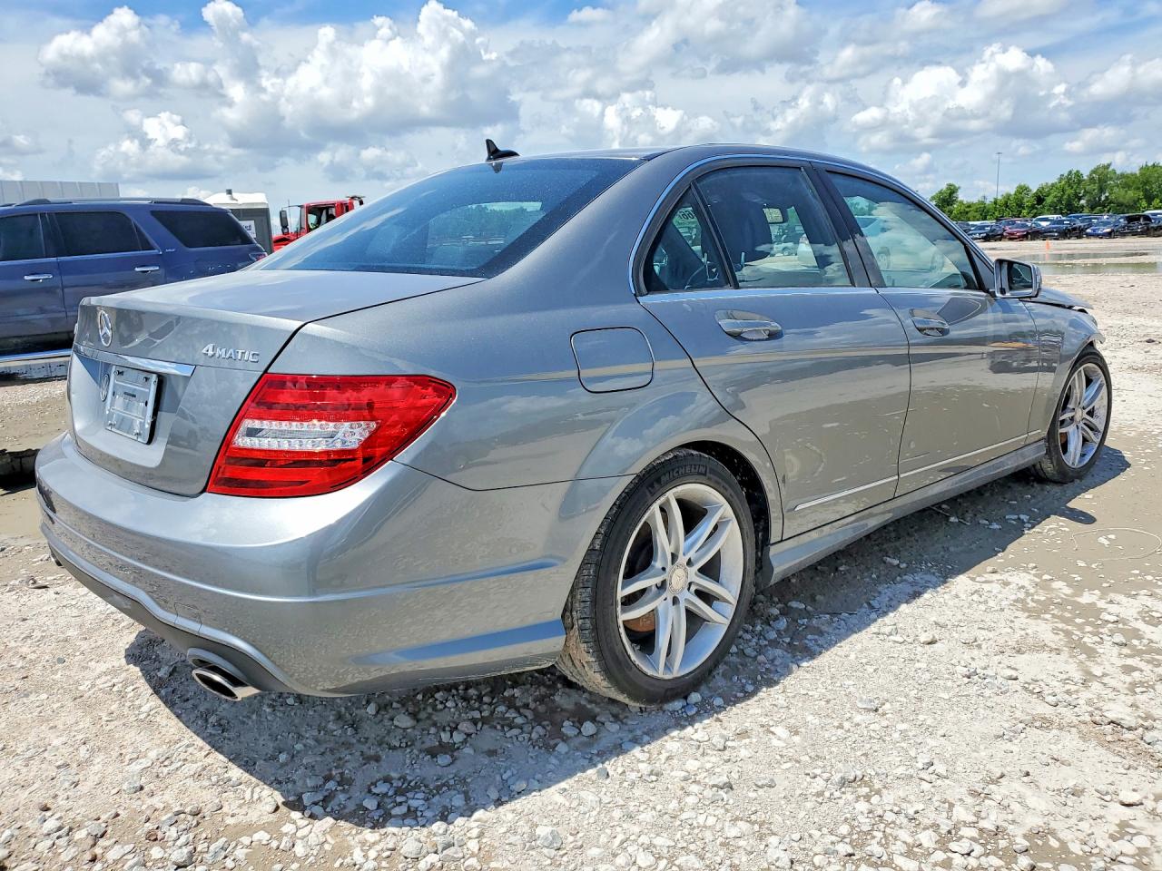 2012 Mercedes-benz C 300 4matic Gray vin: WDDGF8BB0CR213580