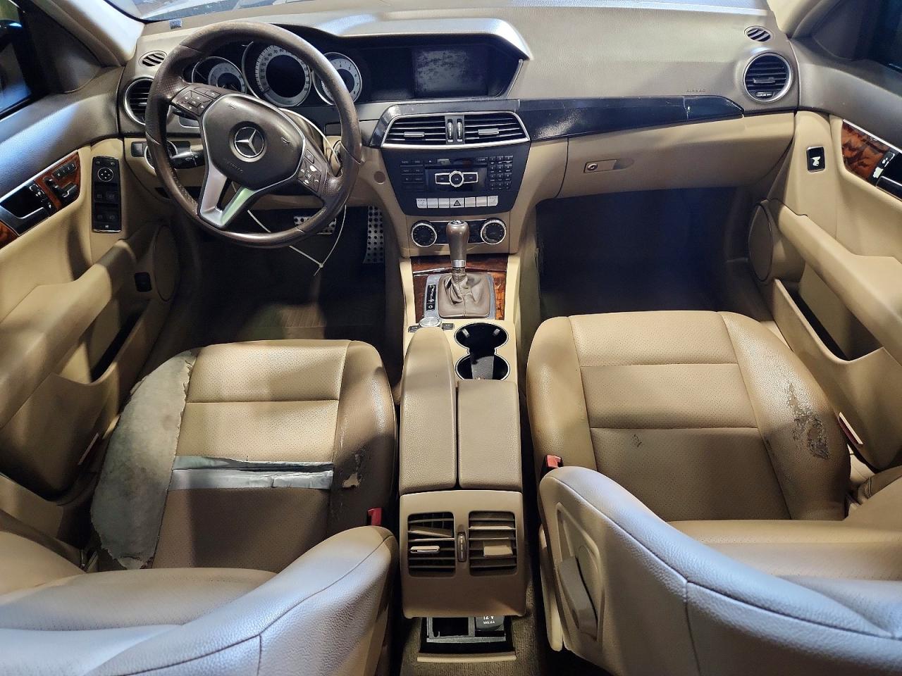 2012 Mercedes-benz C 300 4matic Black vin: WDDGF8BB0CR230119