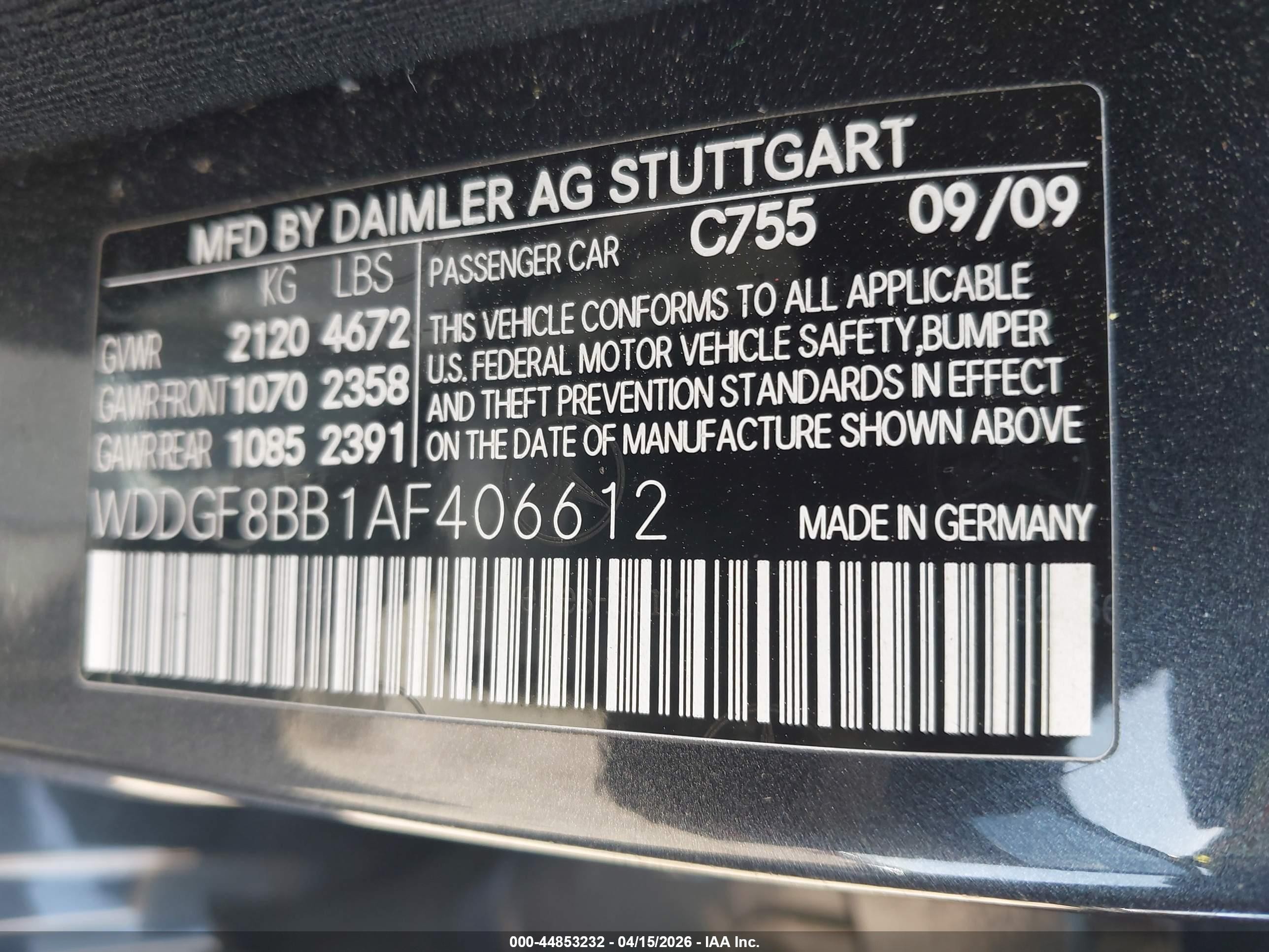 2010 Mercedes-benz C 300 Luxury 4matic/sport 4matic Gray vin: WDDGF8BB1AF406612
