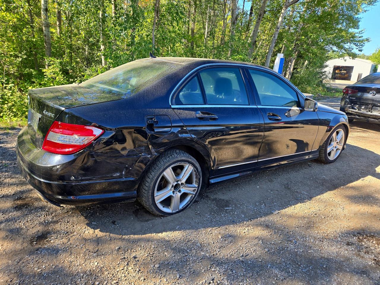 2010 Mercedes-benz C 300 4matic Black vin: WDDGF8BB1AF415469