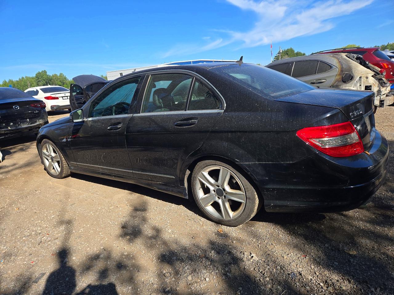 2010 Mercedes-benz C 300 4matic Black vin: WDDGF8BB1AF415469