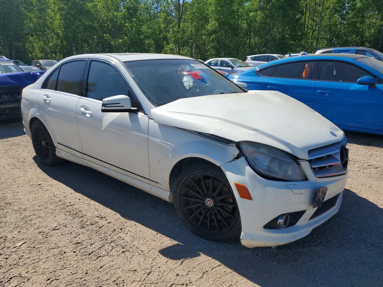 2010 Mercedes-benz C 300 4matic Белый vin: WDDGF8BB1AF454062