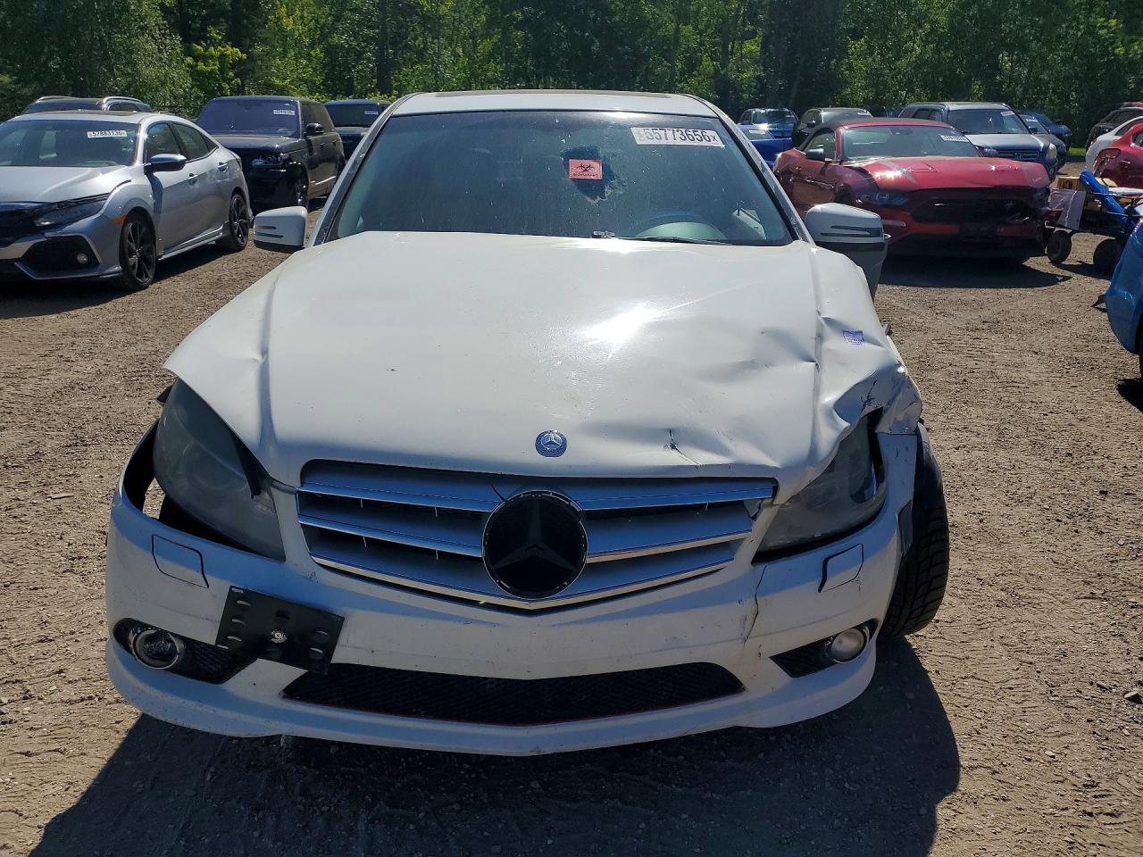2010 Mercedes-benz C 300 4matic Белый vin: WDDGF8BB1AF454062