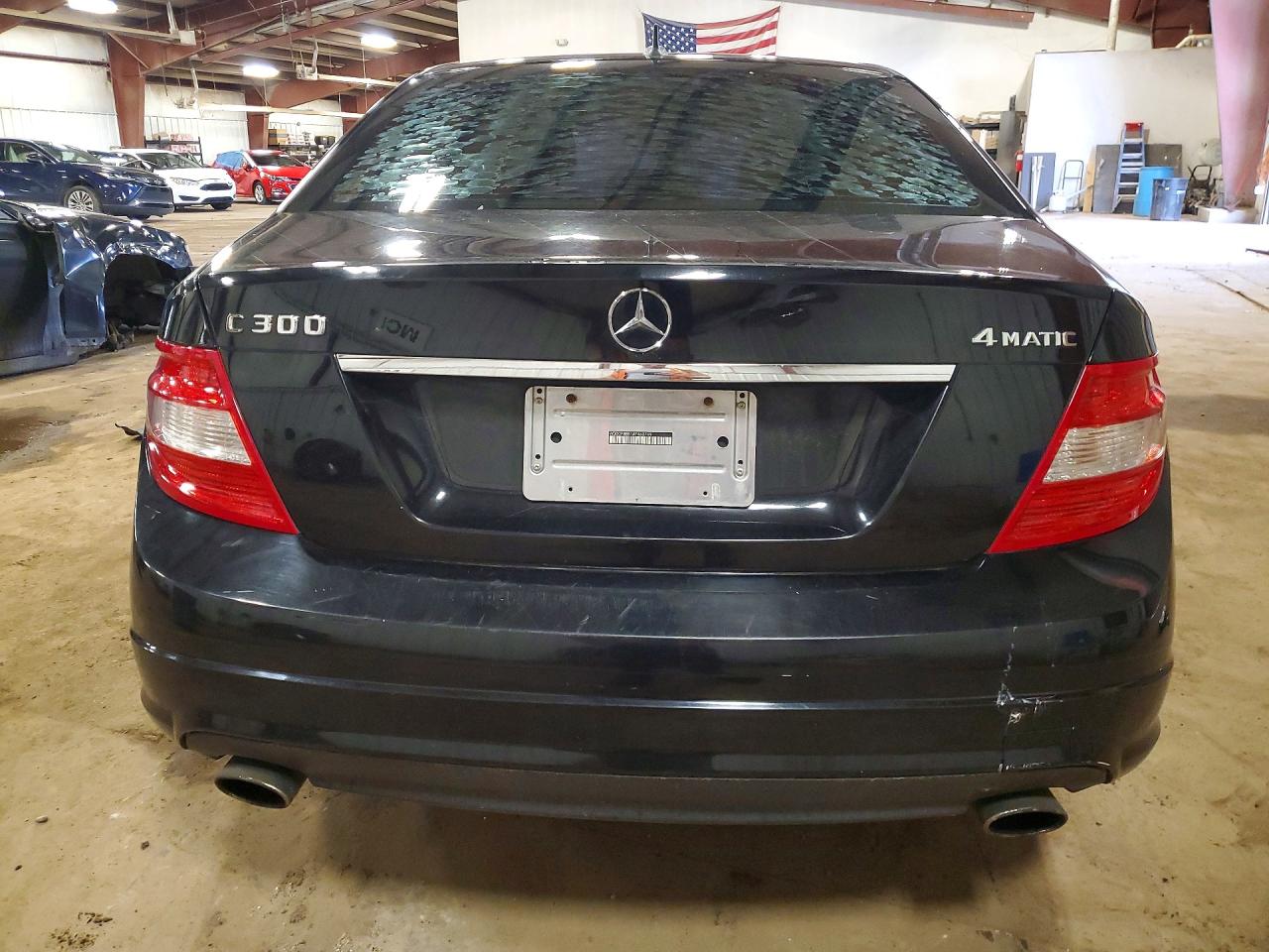 2010 Mercedes-benz C 300 4matic Black vin: WDDGF8BB1AF460749