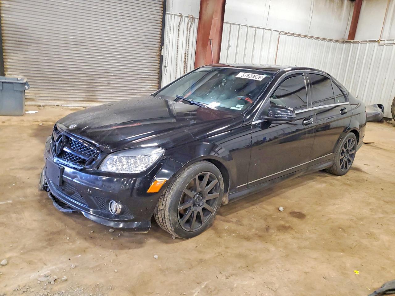 2010 Mercedes-benz C 300 4matic Black vin: WDDGF8BB1AF460749