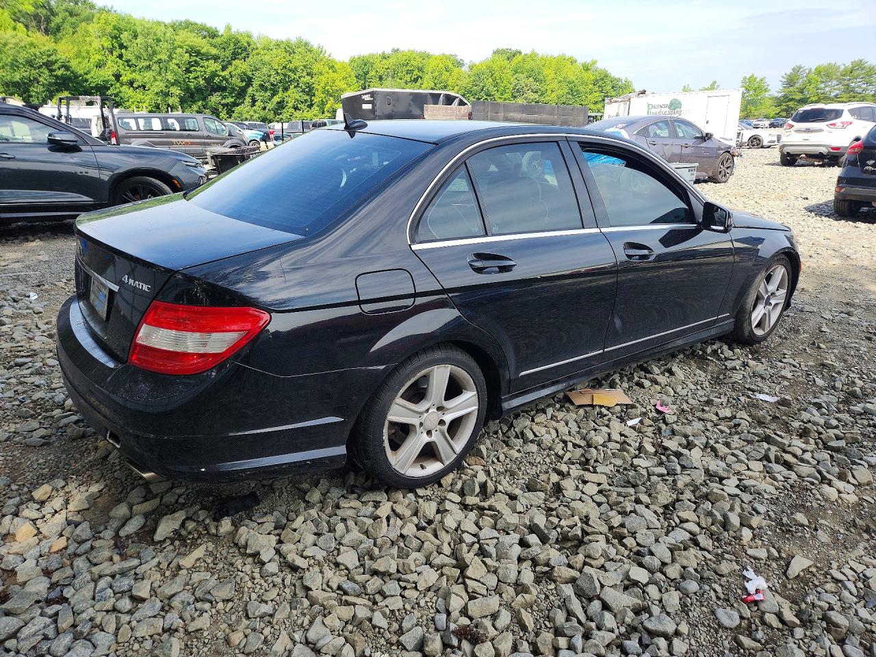 2010 Mercedes-benz C 300 4matic Black vin: WDDGF8BB1AR118135