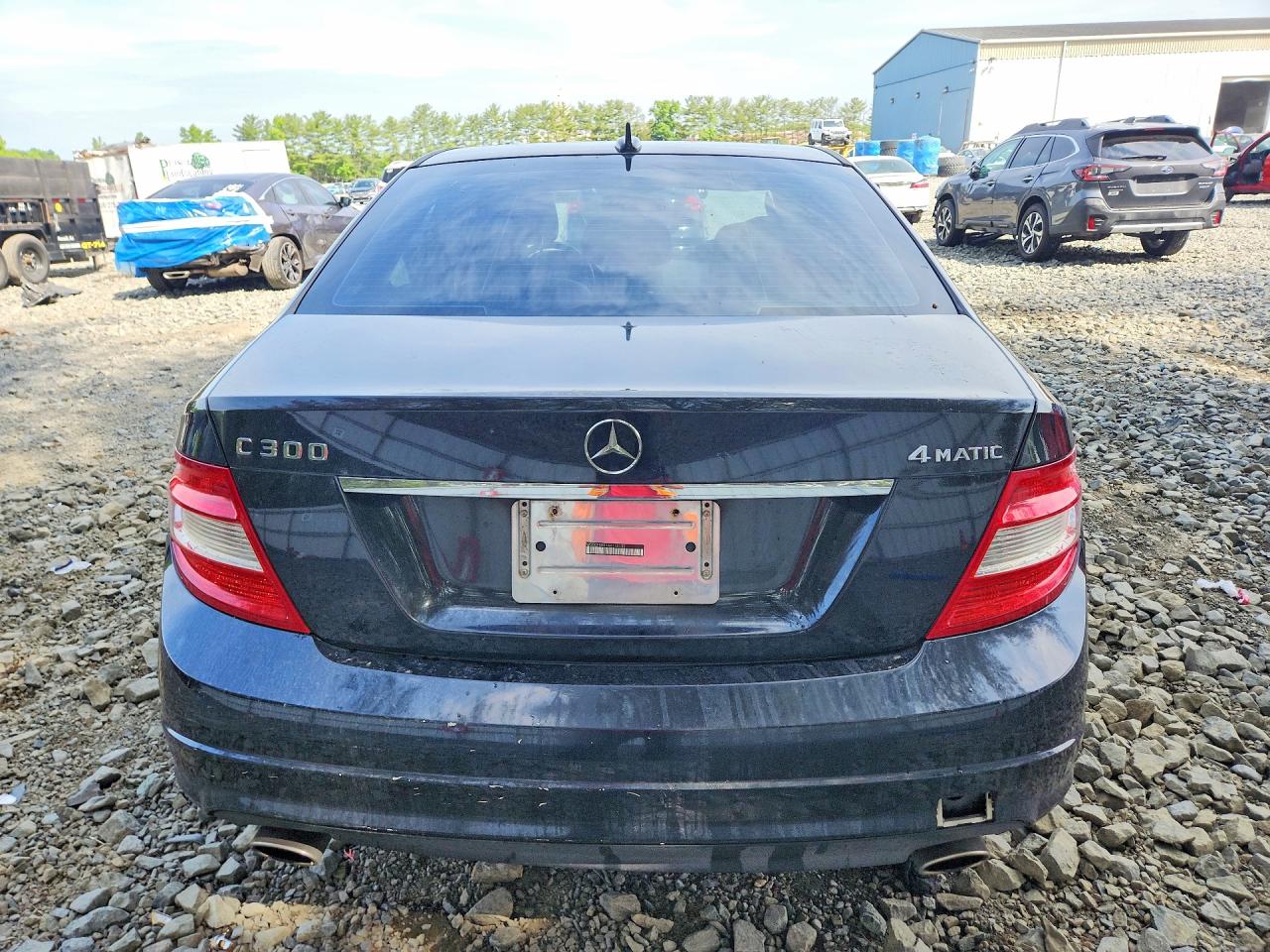 2010 Mercedes-benz C 300 4matic Black vin: WDDGF8BB1AR118135