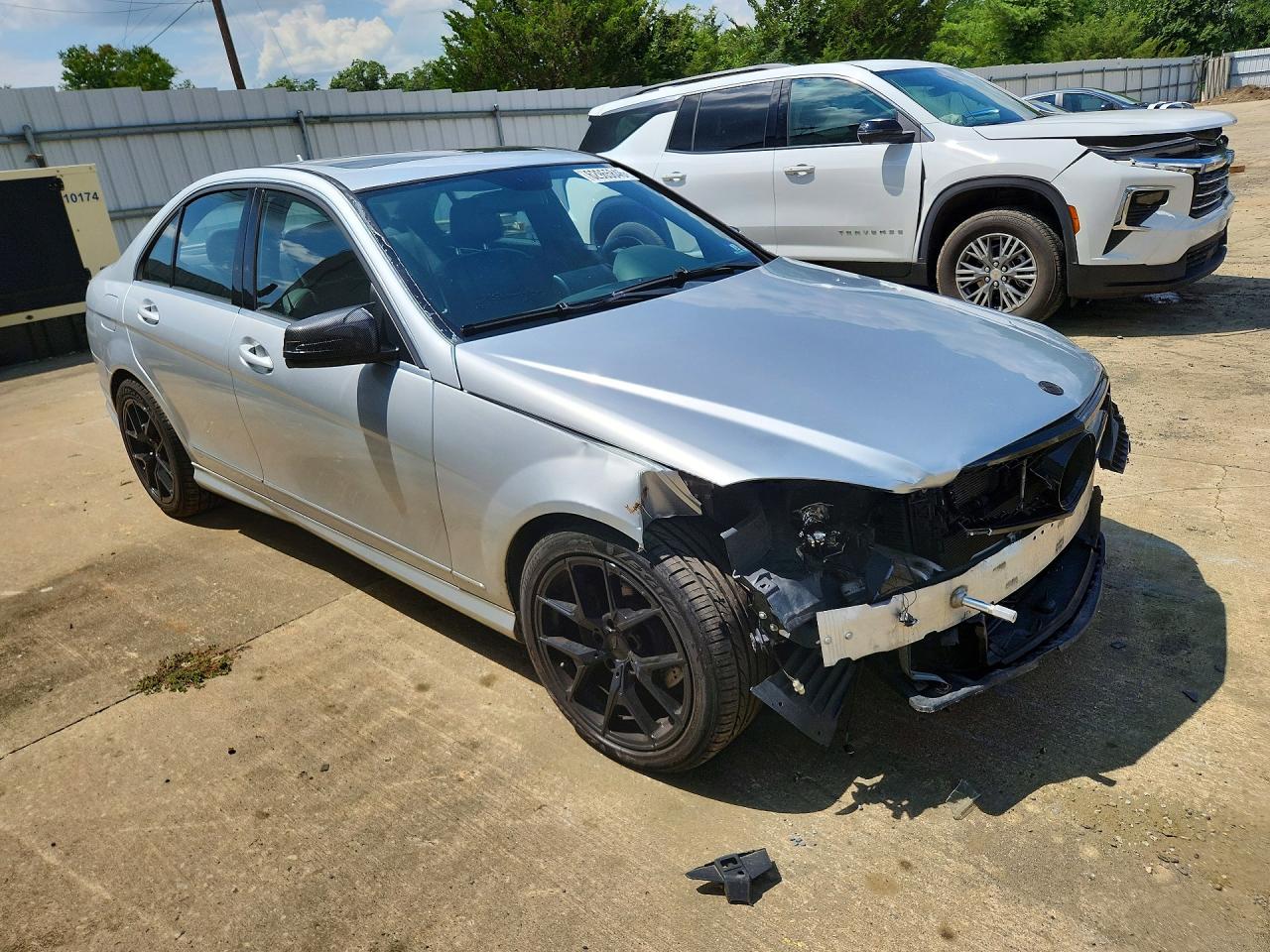 2010 Mercedes-benz C 300 4matic Silver vin: WDDGF8BB1AR130186
