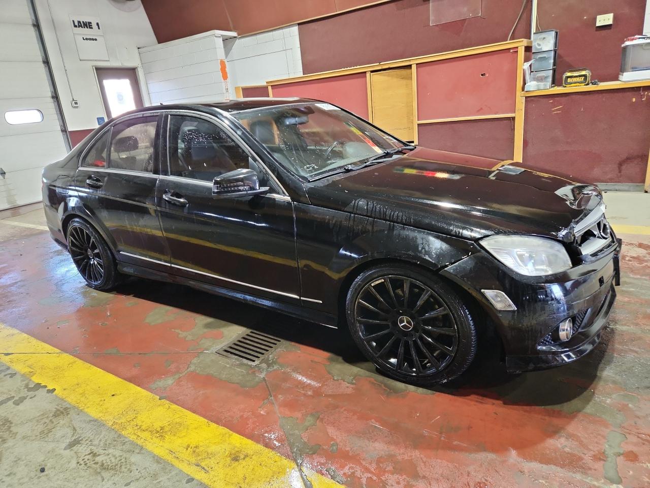 2010 Mercedes-benz C 300 4matic Black vin: WDDGF8BB1AR130981 Damage: Right Front Fender, Dent(S) W/ Paint Dmg, 3 To 4 Inches
