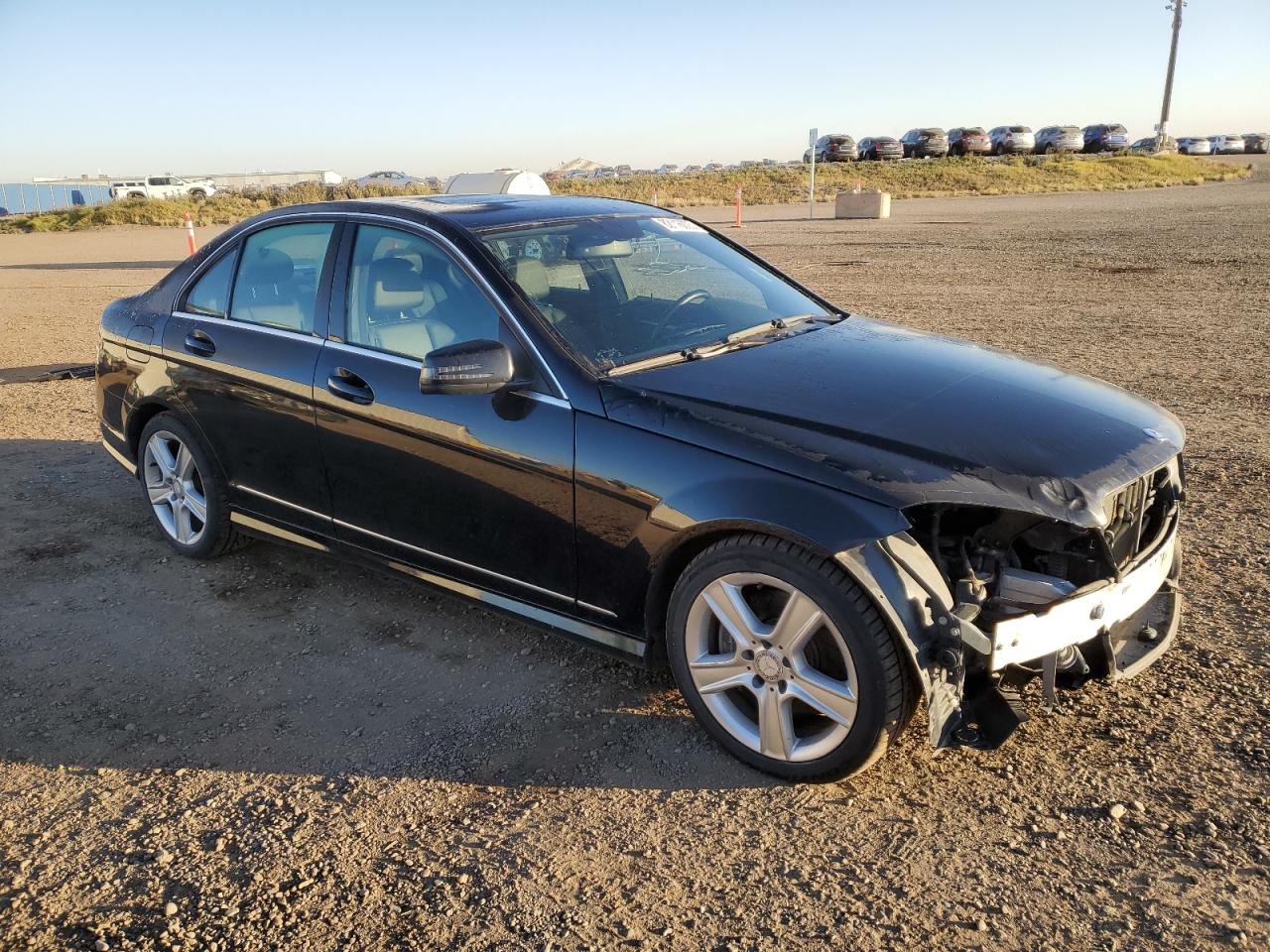 2011 Mercedes-benz C 300 4matic Black vin: WDDGF8BB1BA500178