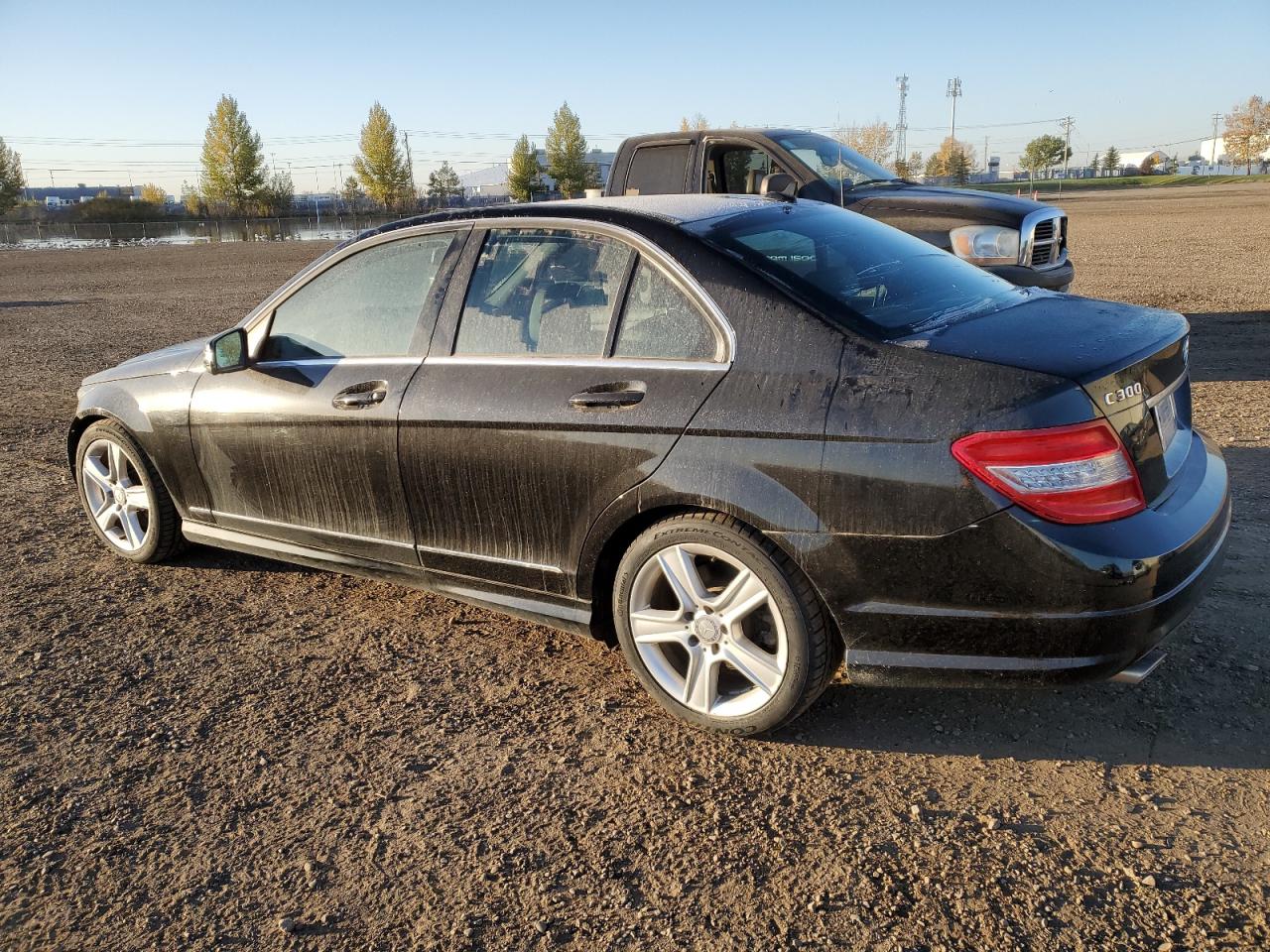 2011 Mercedes-benz C 300 4matic Black vin: WDDGF8BB1BA500178