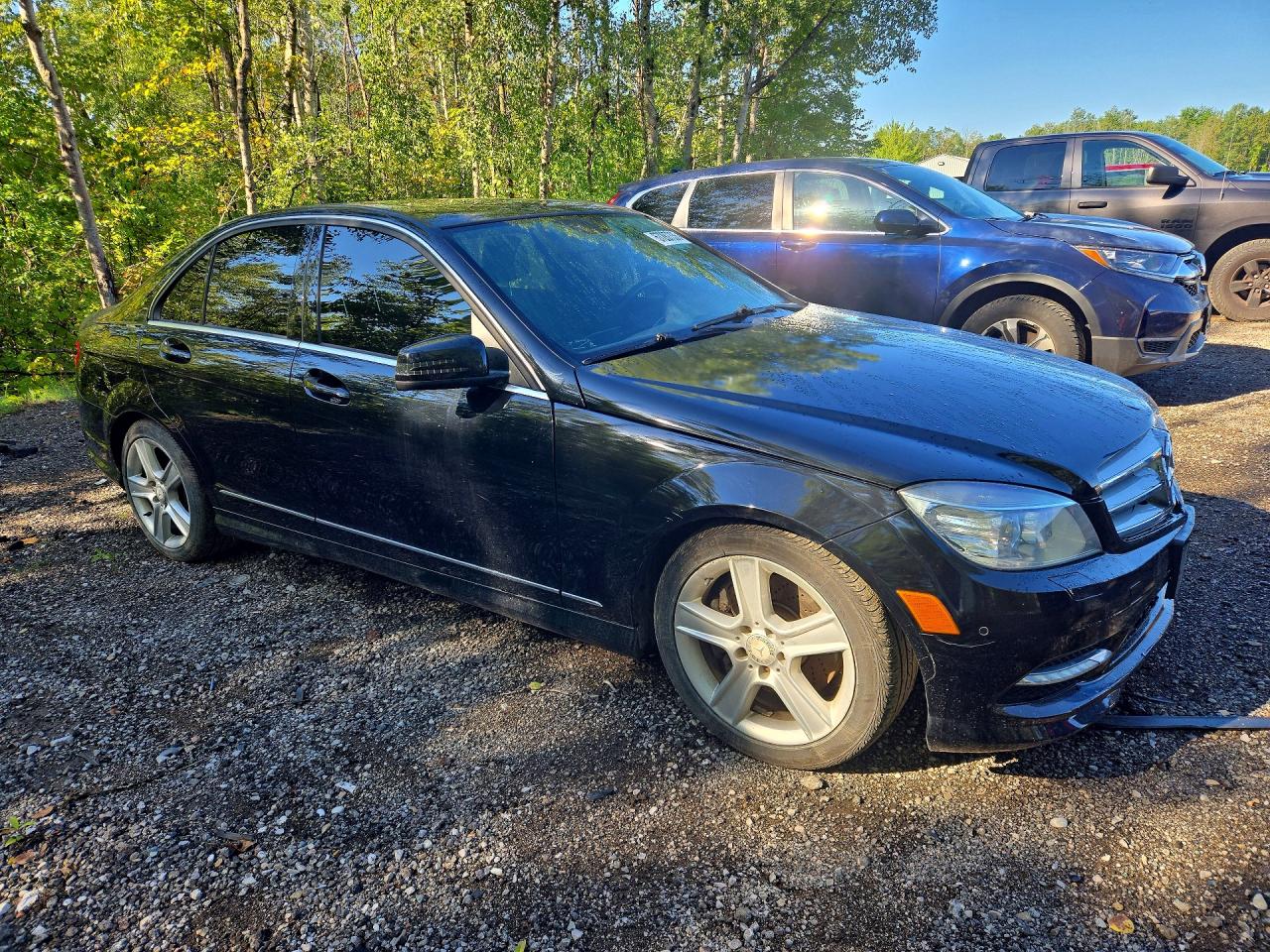 2011 Mercedes-benz C 300 4matic Черный vin: WDDGF8BB1BA522181