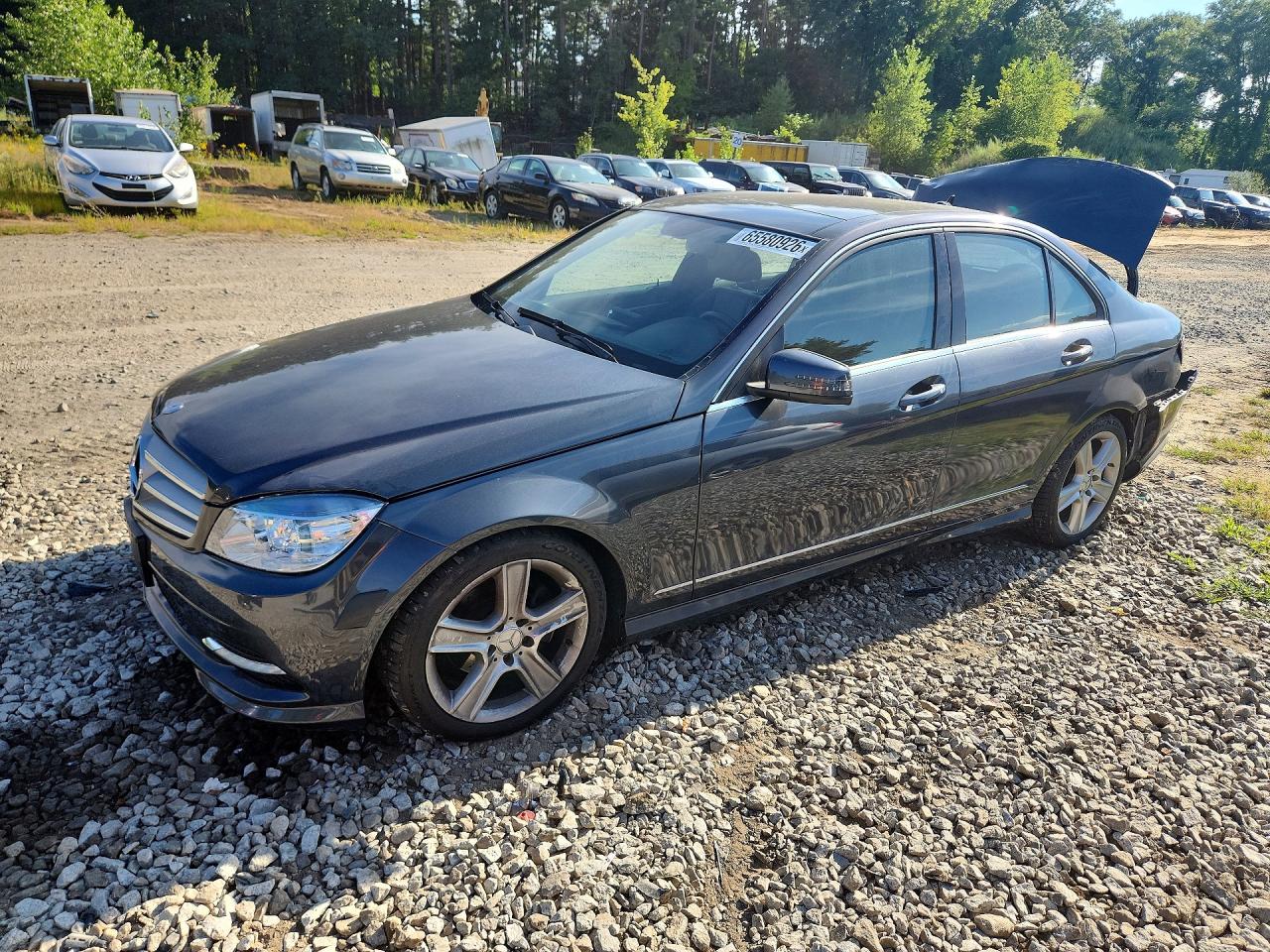 2011 Mercedes-benz C 300 4matic Gray vin: WDDGF8BB1BR139939