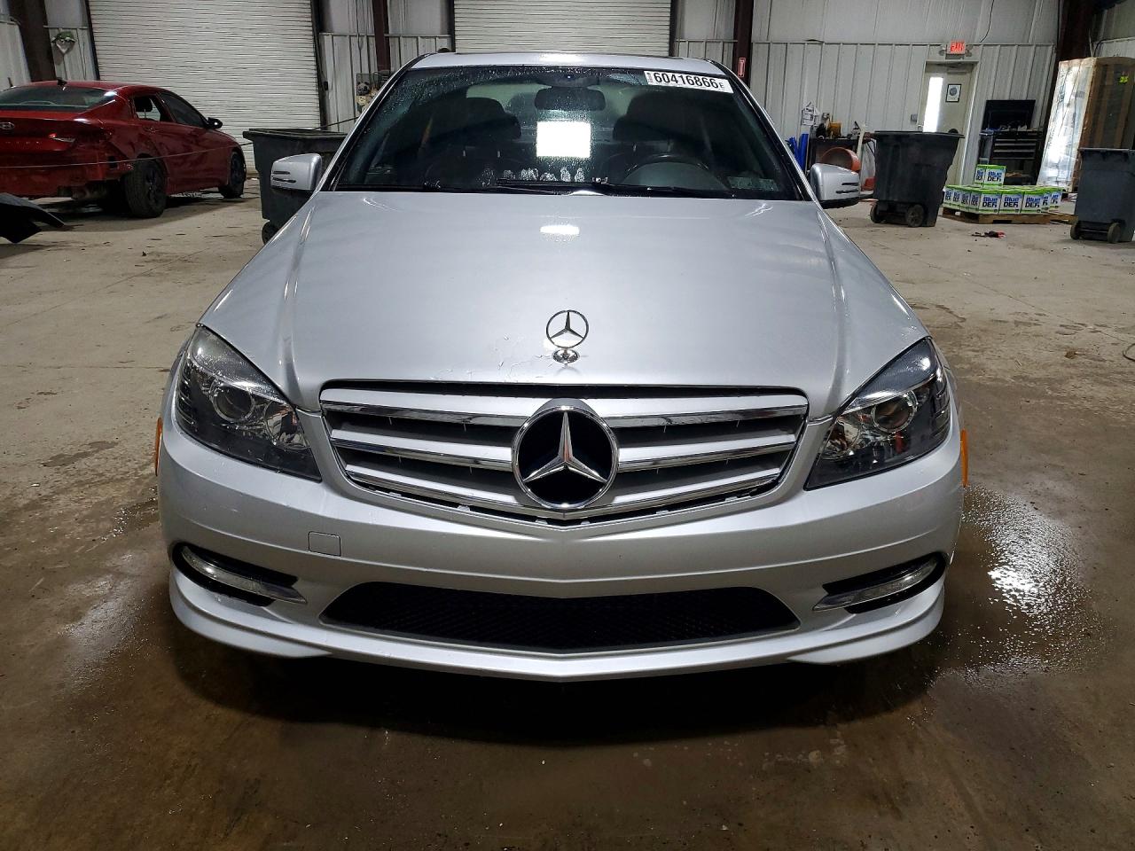 2011 Mercedes-benz C 300 4matic Silver vin: WDDGF8BB1BR144820