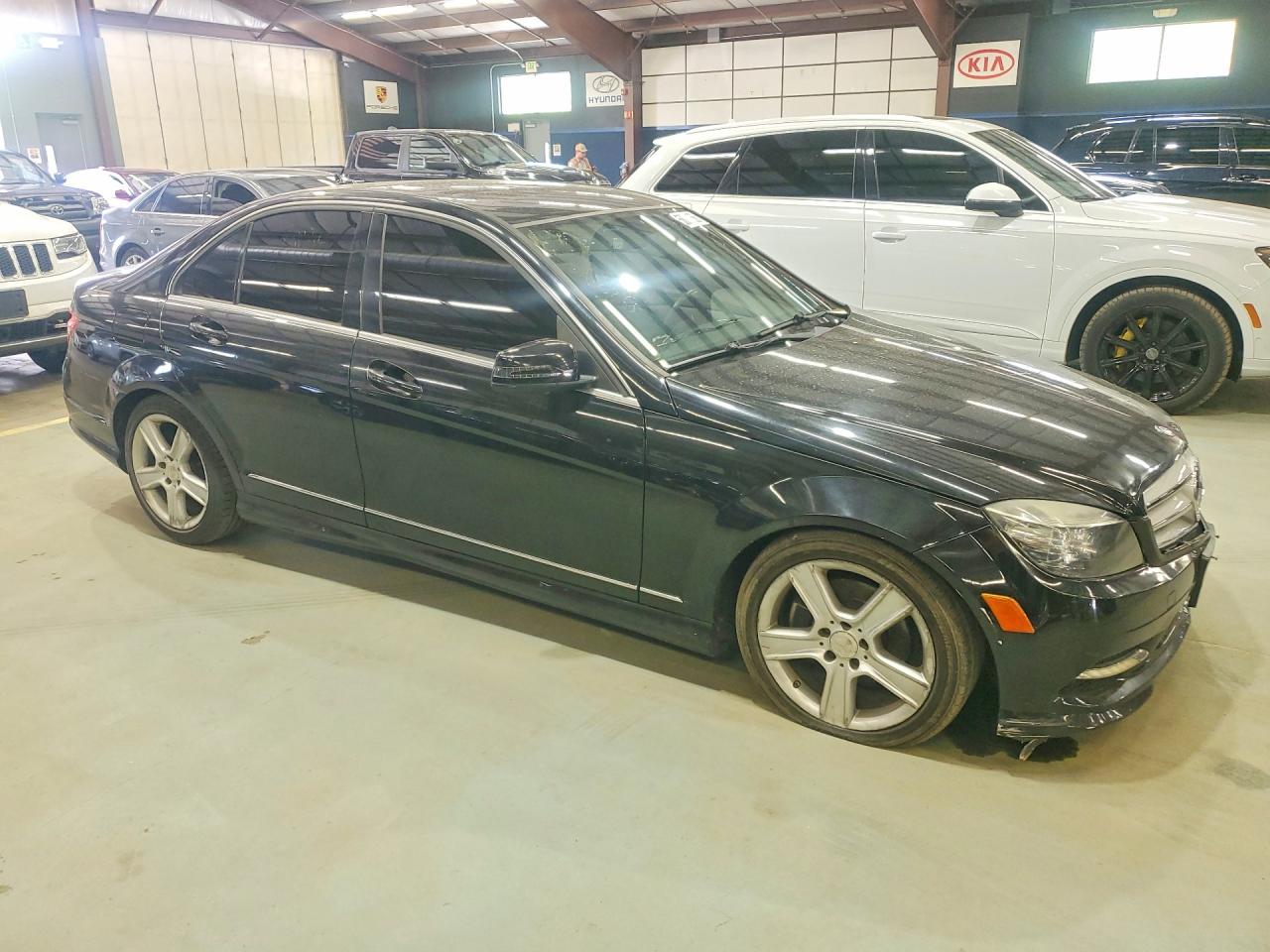 2011 Mercedes-benz C 300 4matic Black vin: WDDGF8BB1BR183603
