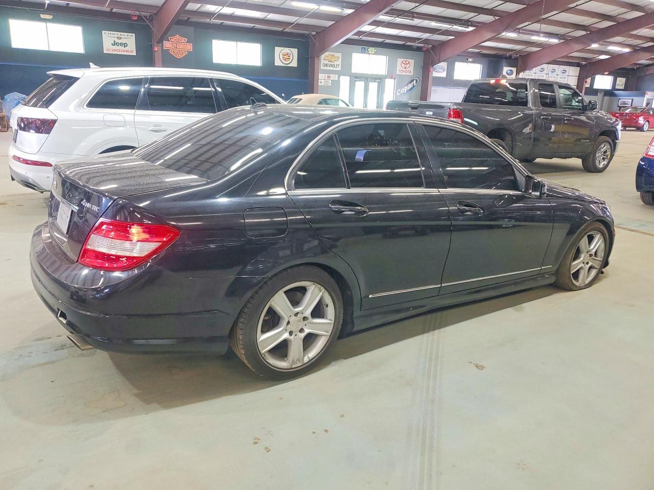 2011 Mercedes-benz C 300 4matic Black vin: WDDGF8BB1BR183603