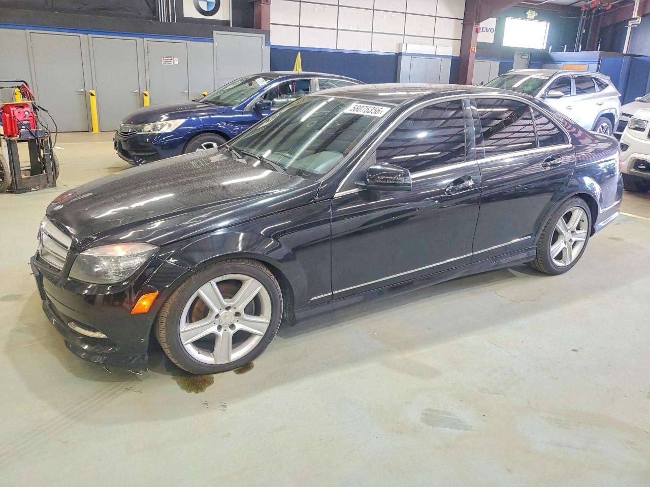 2011 Mercedes-benz C 300 4matic Black vin: WDDGF8BB1BR183603