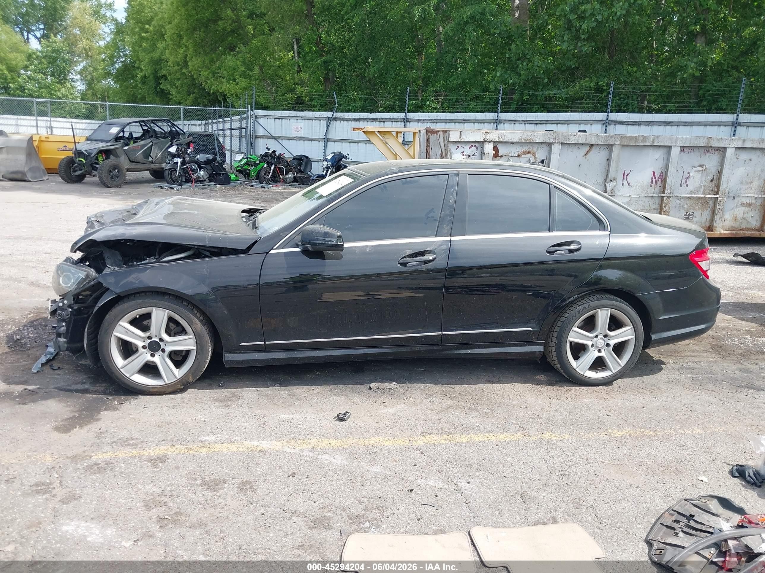 2011 Mercedes-benz C 300 Sport 4matic Black vin: WDDGF8BB1BR185108