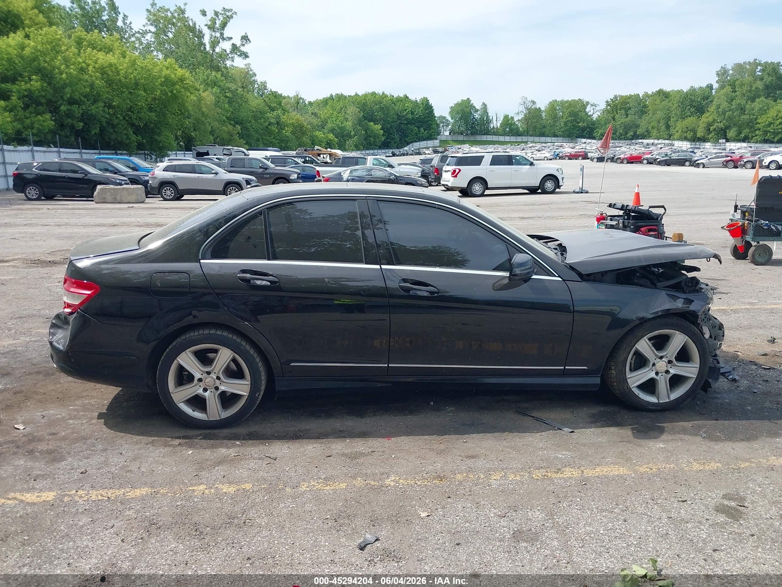 2011 Mercedes-benz C 300 Sport 4matic Black vin: WDDGF8BB1BR185108