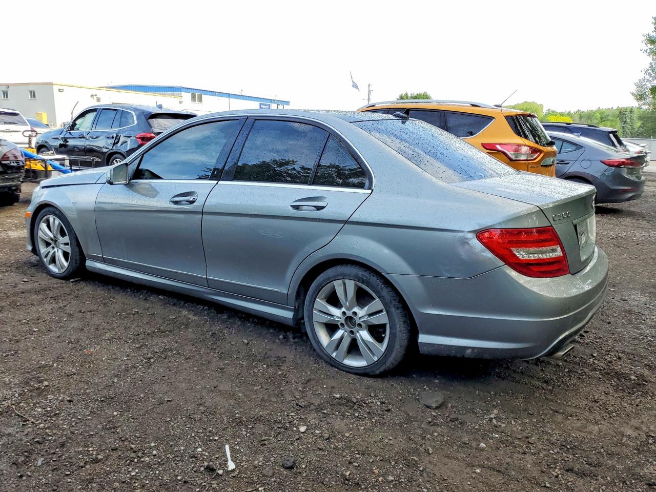 2012 Mercedes-benz C 300 4matic Gray vin: WDDGF8BB1CA605899