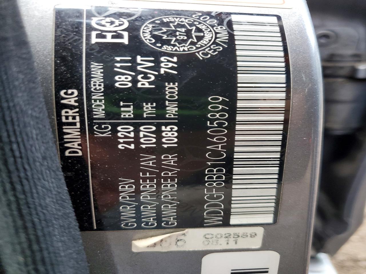 2012 Mercedes-benz C 300 4matic Gray vin: WDDGF8BB1CA605899