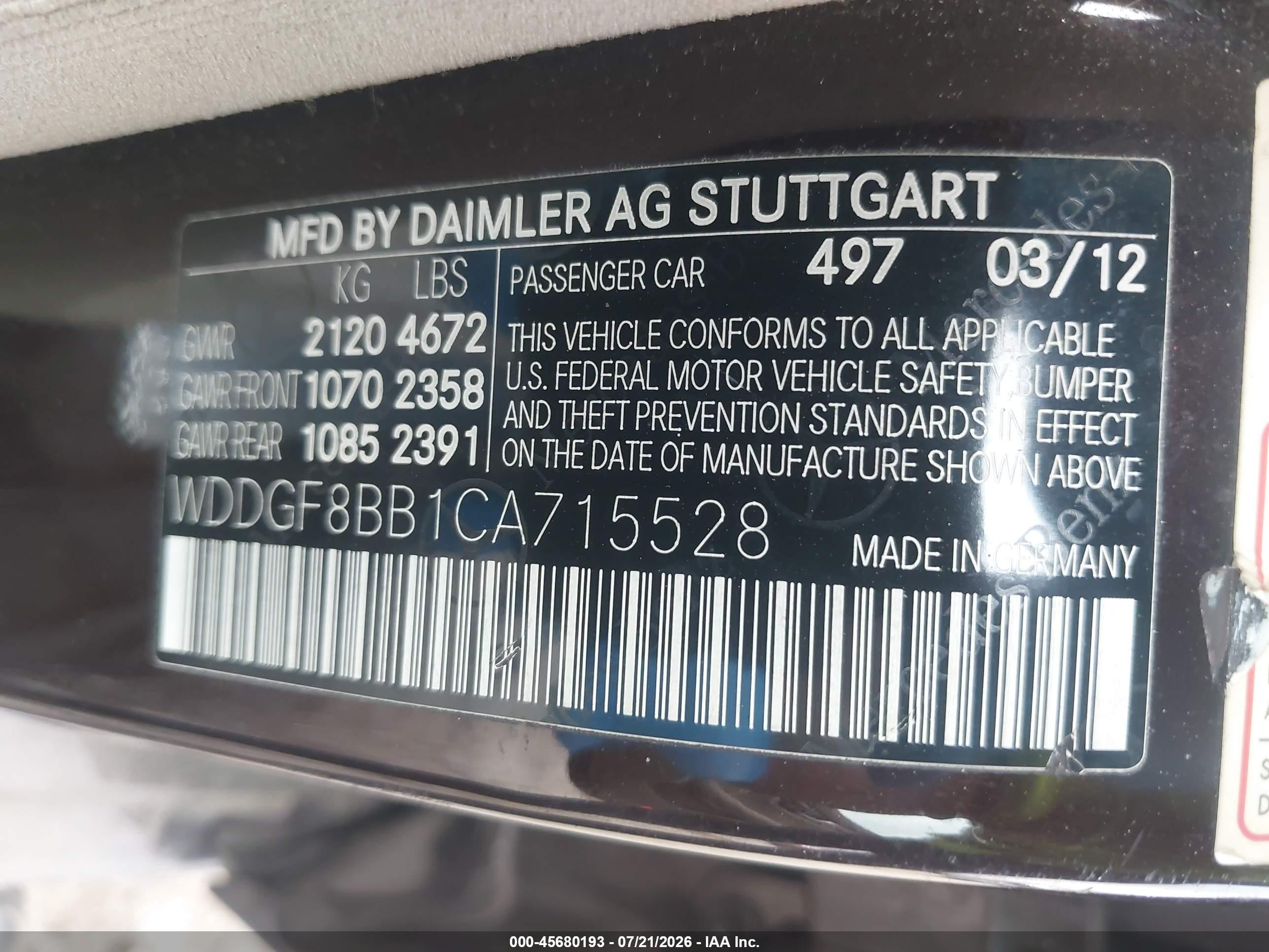 2012 Mercedes-benz C 300 Sport 4matic Dark Brown vin: WDDGF8BB1CA715528