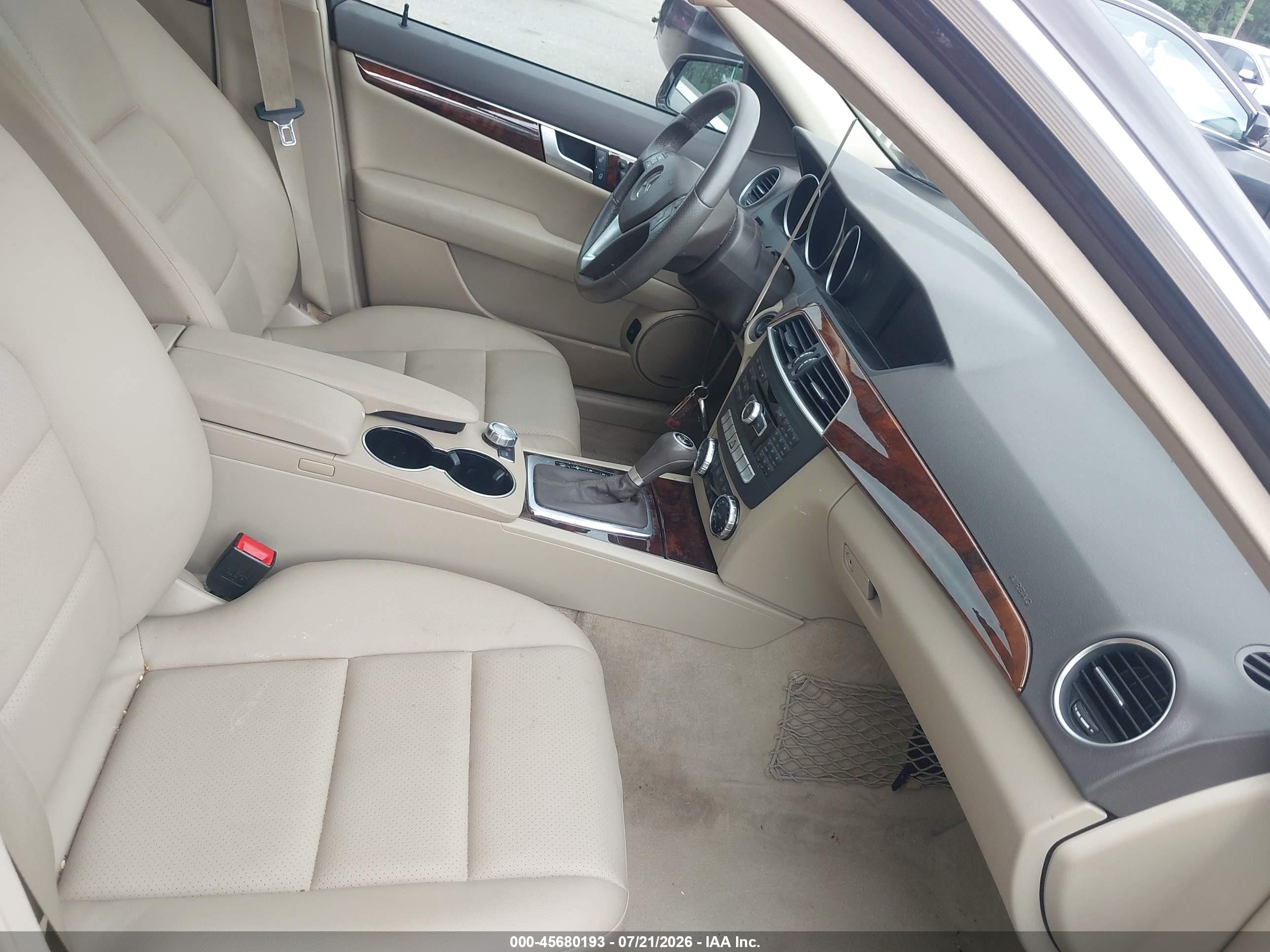 2012 Mercedes-benz C 300 Sport 4matic Dark Brown vin: WDDGF8BB1CA715528