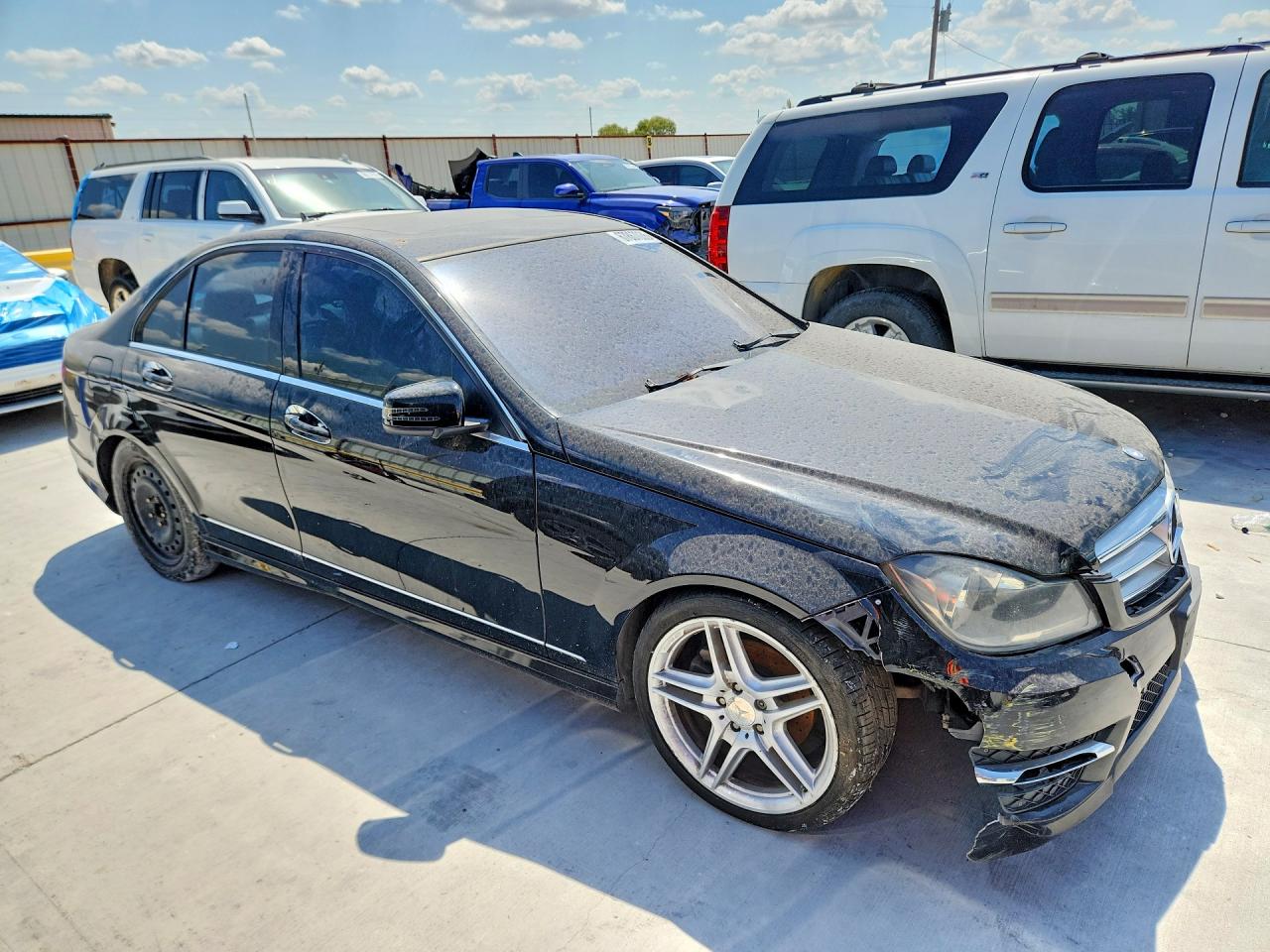 2012 Mercedes-benz C 300 4matic Black vin: WDDGF8BB1CF913805