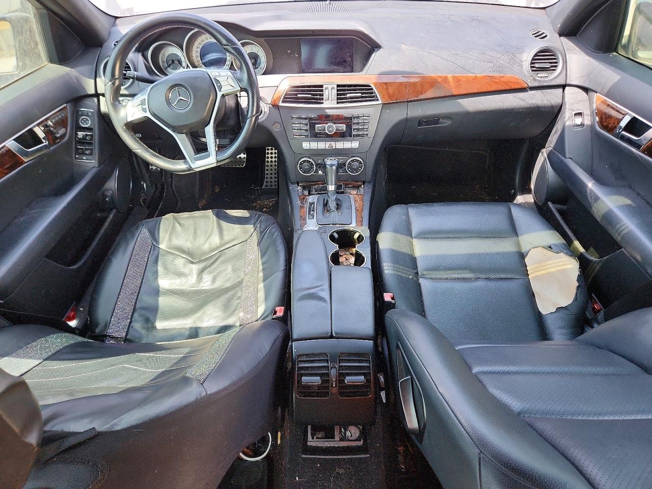 2012 Mercedes-benz C 300 4matic Black vin: WDDGF8BB1CF913805