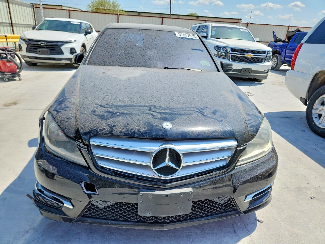 2012 Mercedes-benz C 300 4matic Black vin: WDDGF8BB1CF913805
