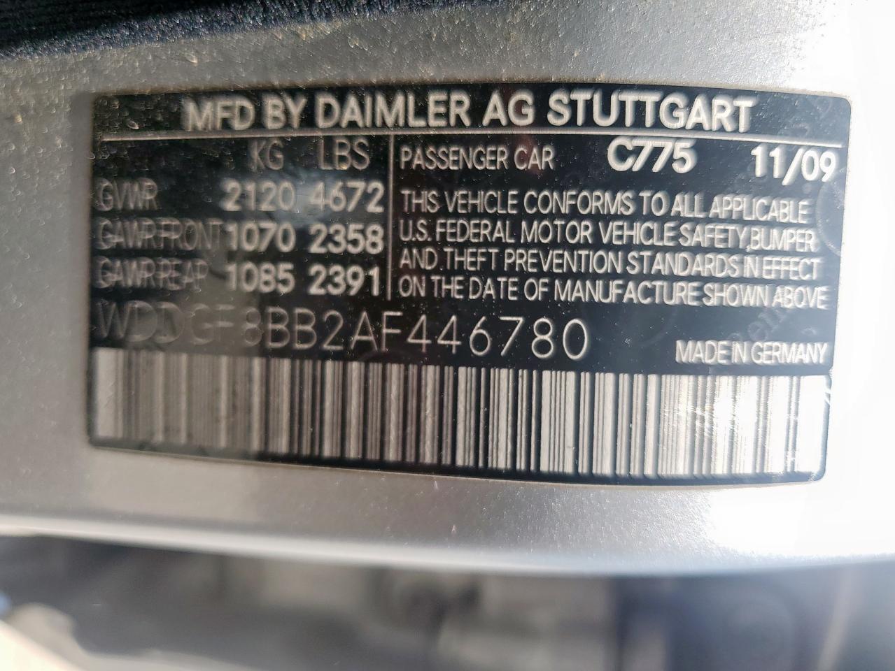 2010 Mercedes-benz C 300 4matic Silver vin: WDDGF8BB2AF446780