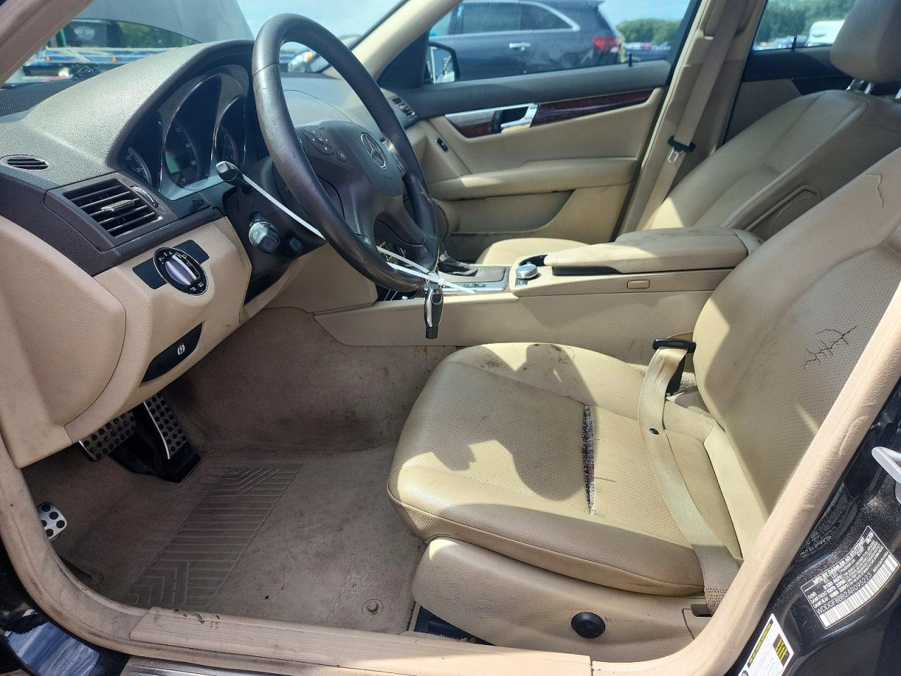 2010 Mercedes-benz C 300 4matic Black vin: WDDGF8BB2AR095223