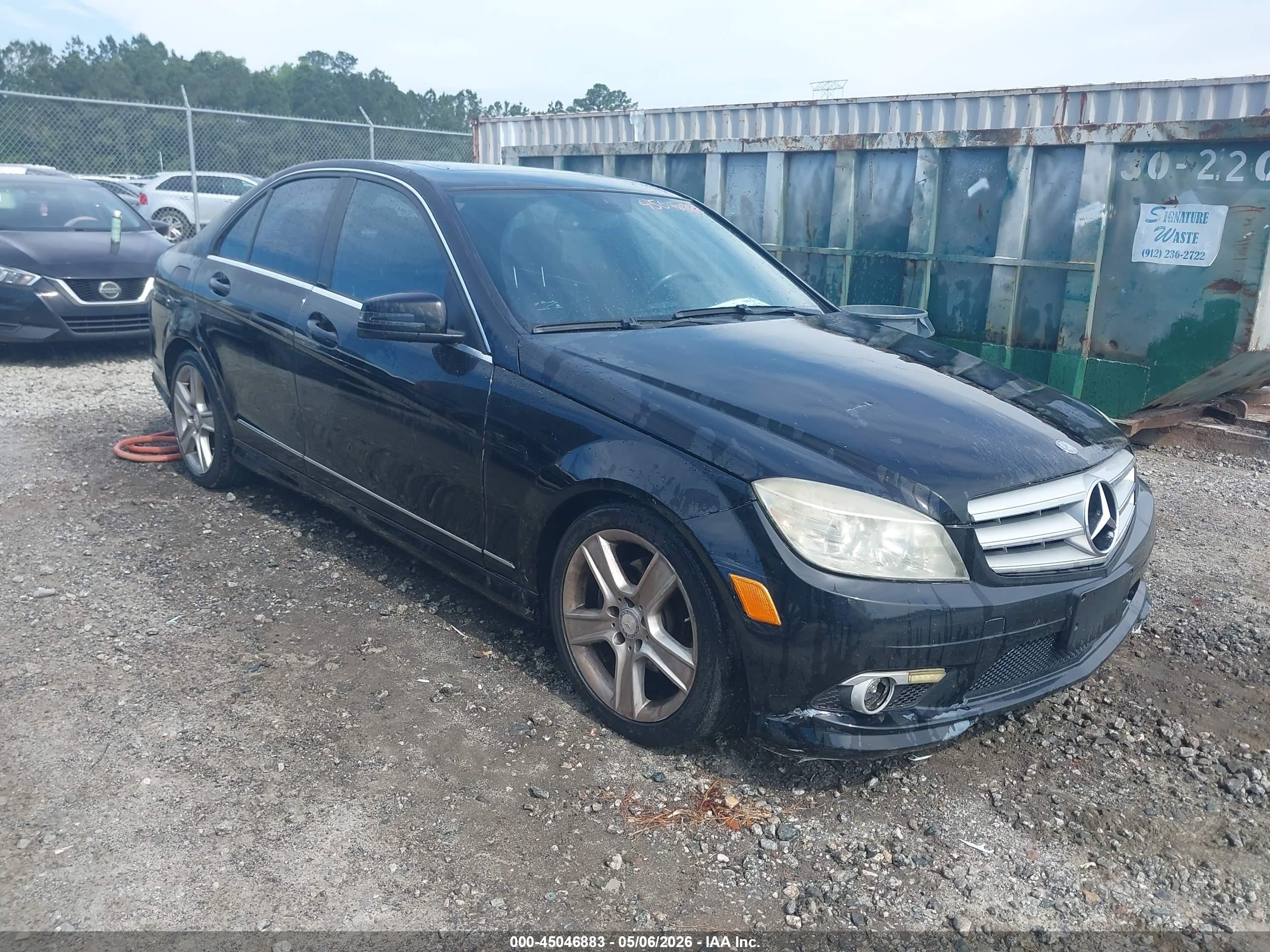 2010 Mercedes-benz C 300 Luxury 4matic/sport 4matic Black vin: WDDGF8BB2AR126793