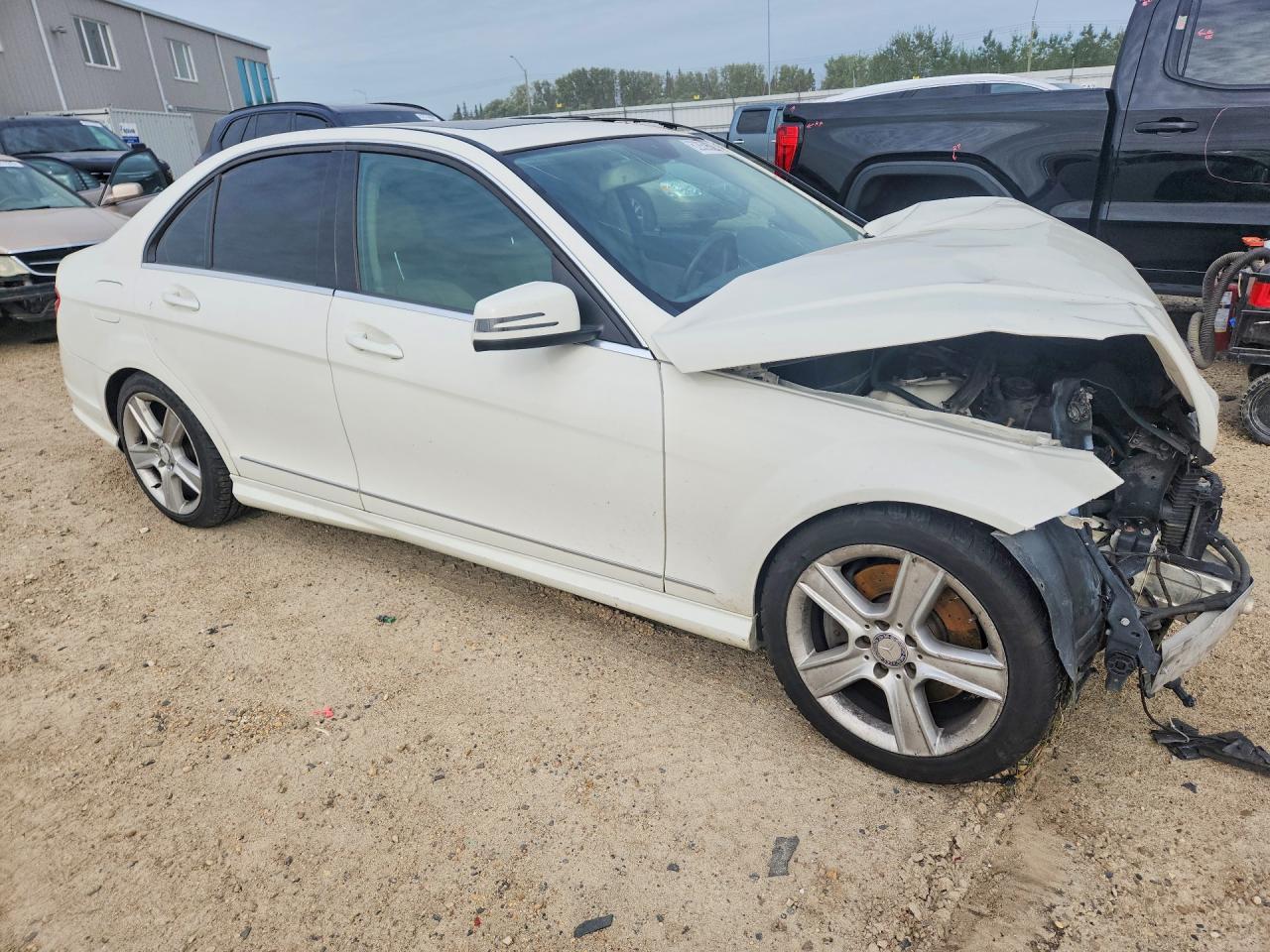 2010 Mercedes-benz C 300 4matic White vin: WDDGF8BB3AF378506